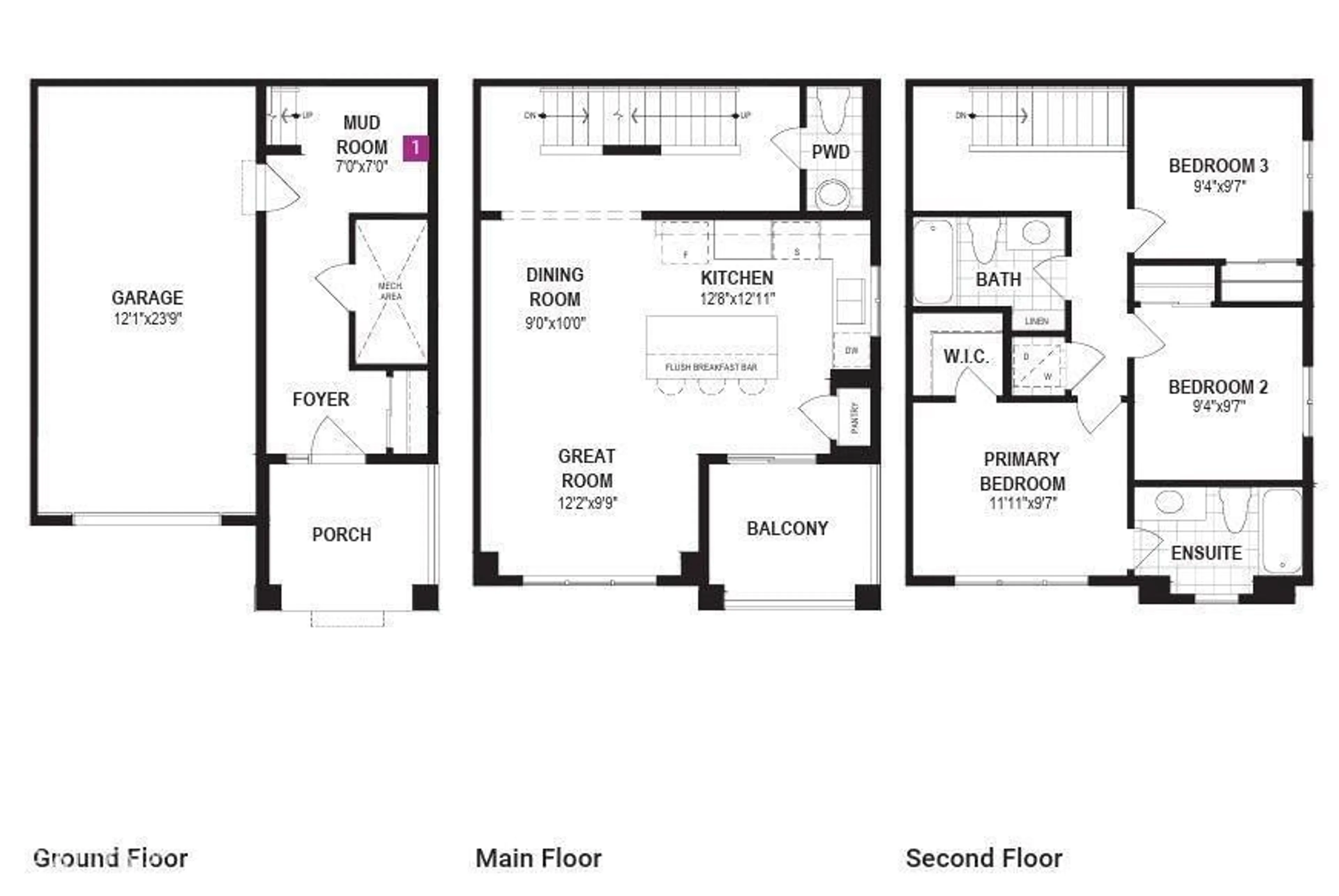 Floor plan for 1210 STONESIDE RD, Sherwood Park Alberta T8H3A4