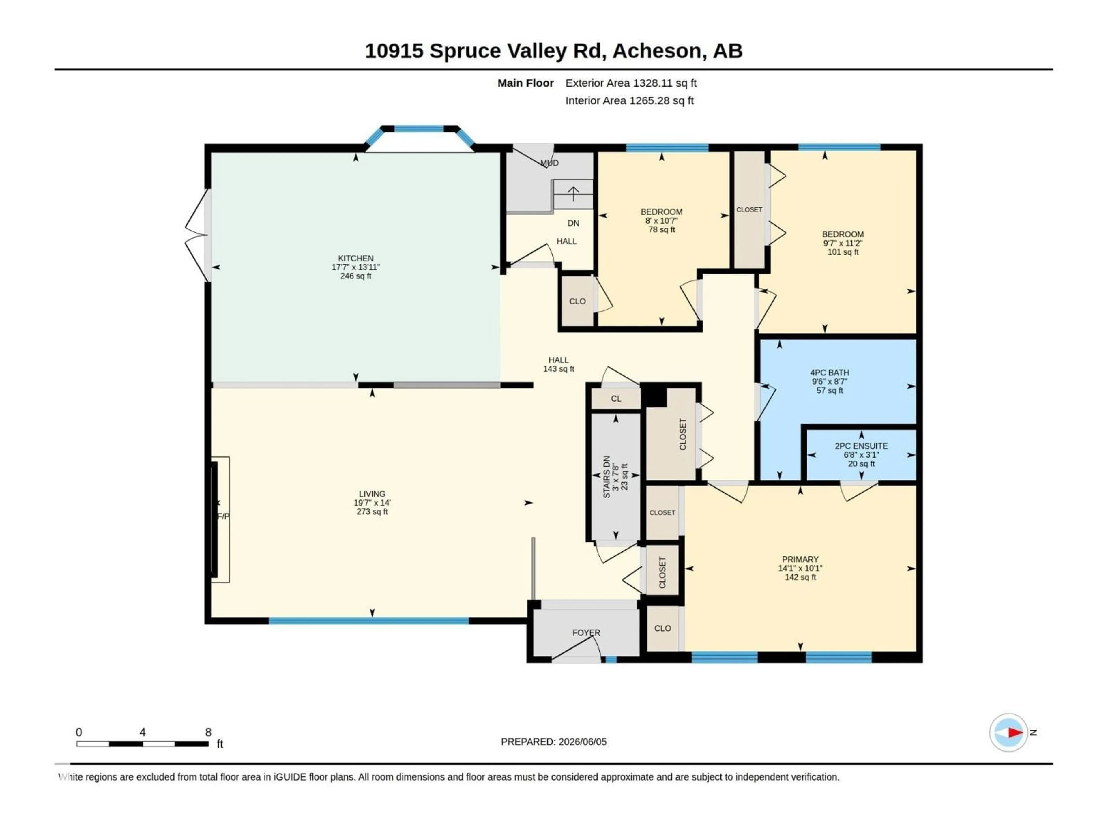 Floor plan for 10915 SPRUCE VALLEY RD, Rural Parkland County Alberta T7X6E5
