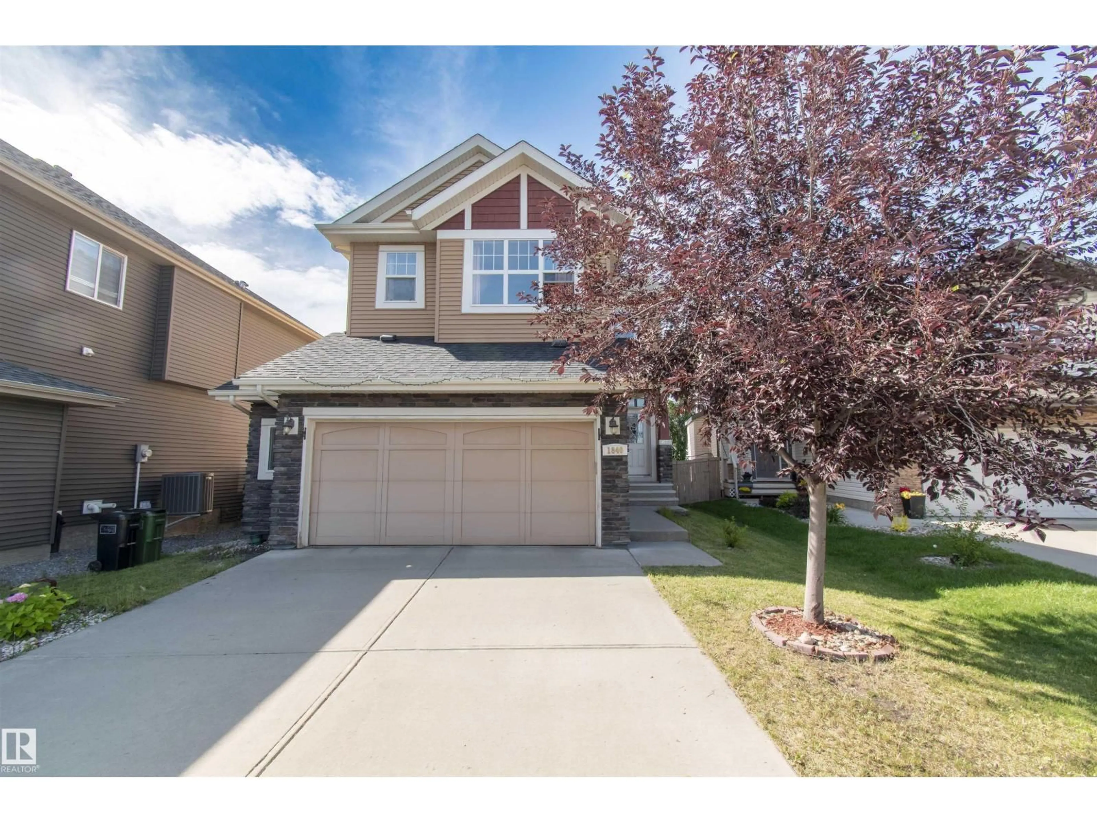 Home with vinyl exterior material, street for SW - 1840 56 ST, Edmonton Alberta T6X1T6