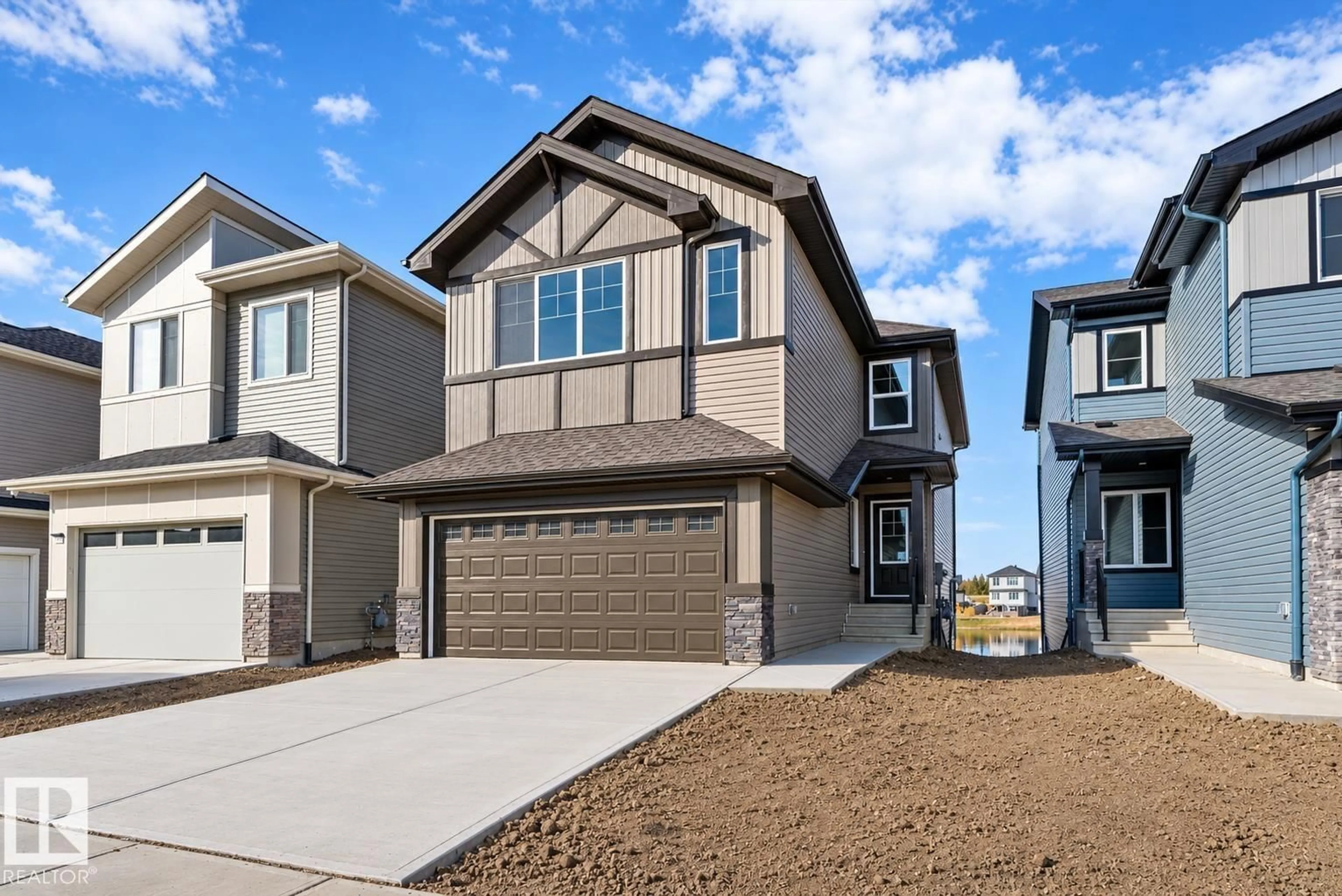 Home with vinyl exterior material, street for 4226 63 ST, Beaumont Alberta T4X0C8