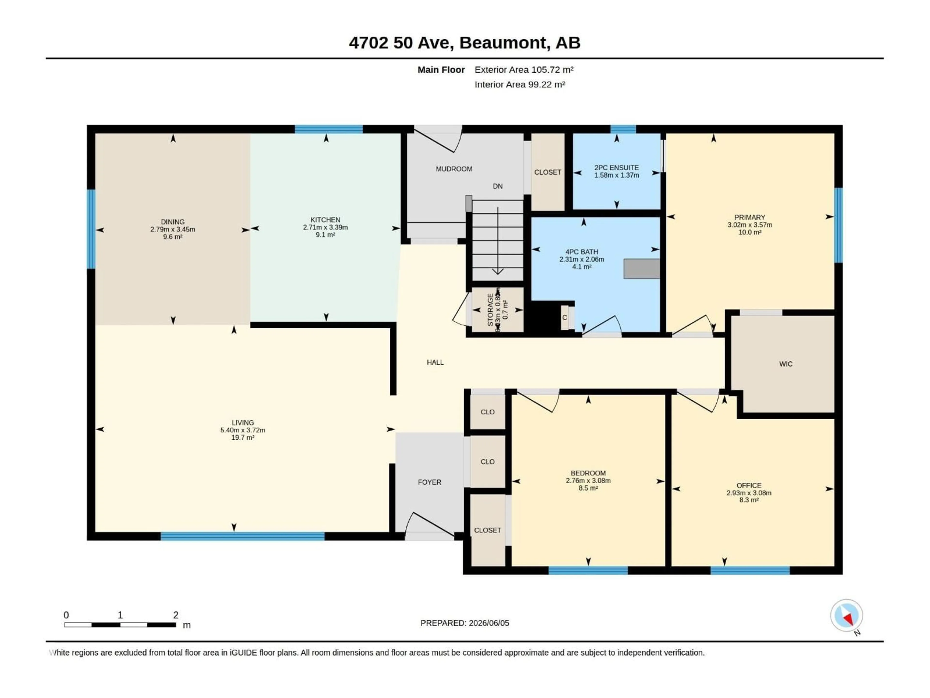 Floor plan for 4702 50 AV, Beaumont Alberta T4X1H5