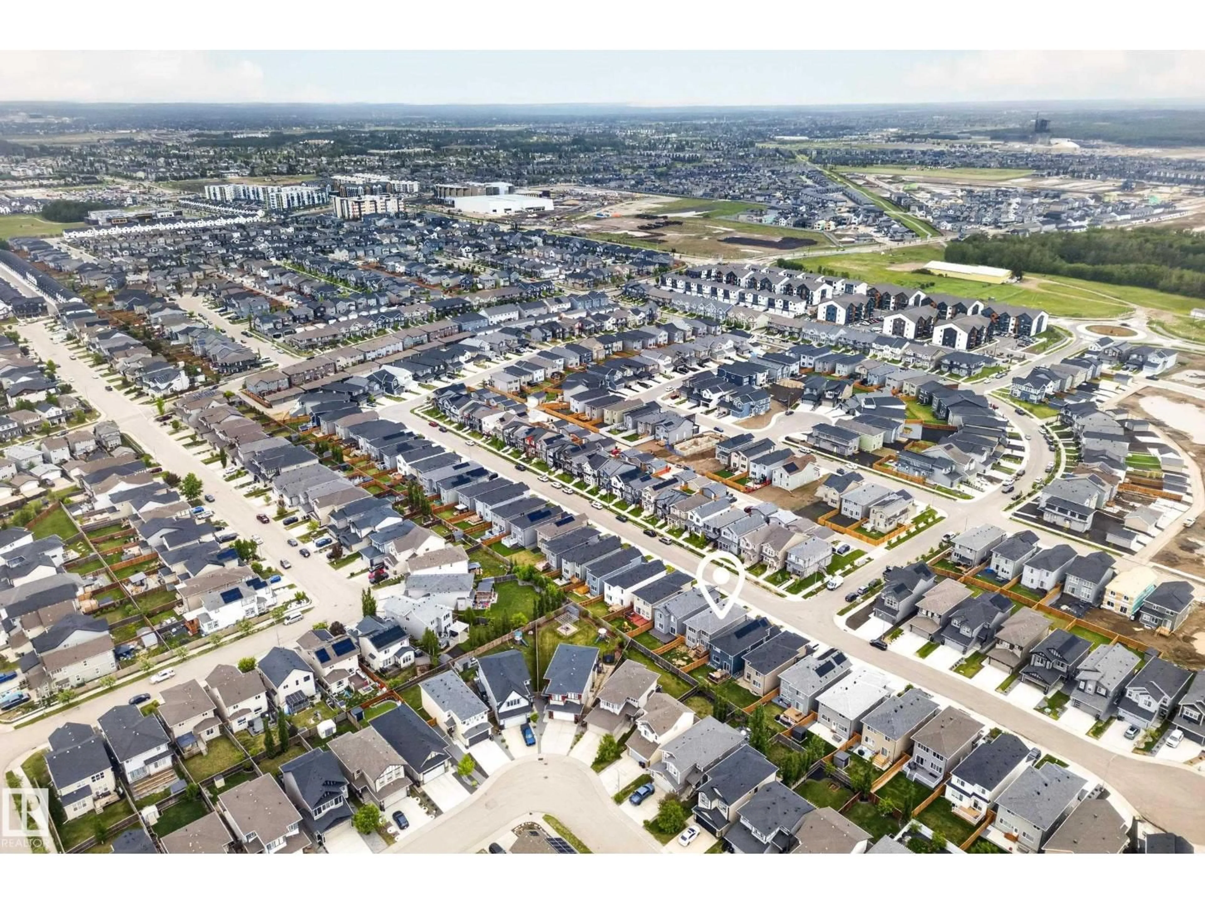 A pic from outside/outdoor area/front of a property/back of a property/a pic from drone, street for 22836 94 AV, Edmonton Alberta T5T3Y2