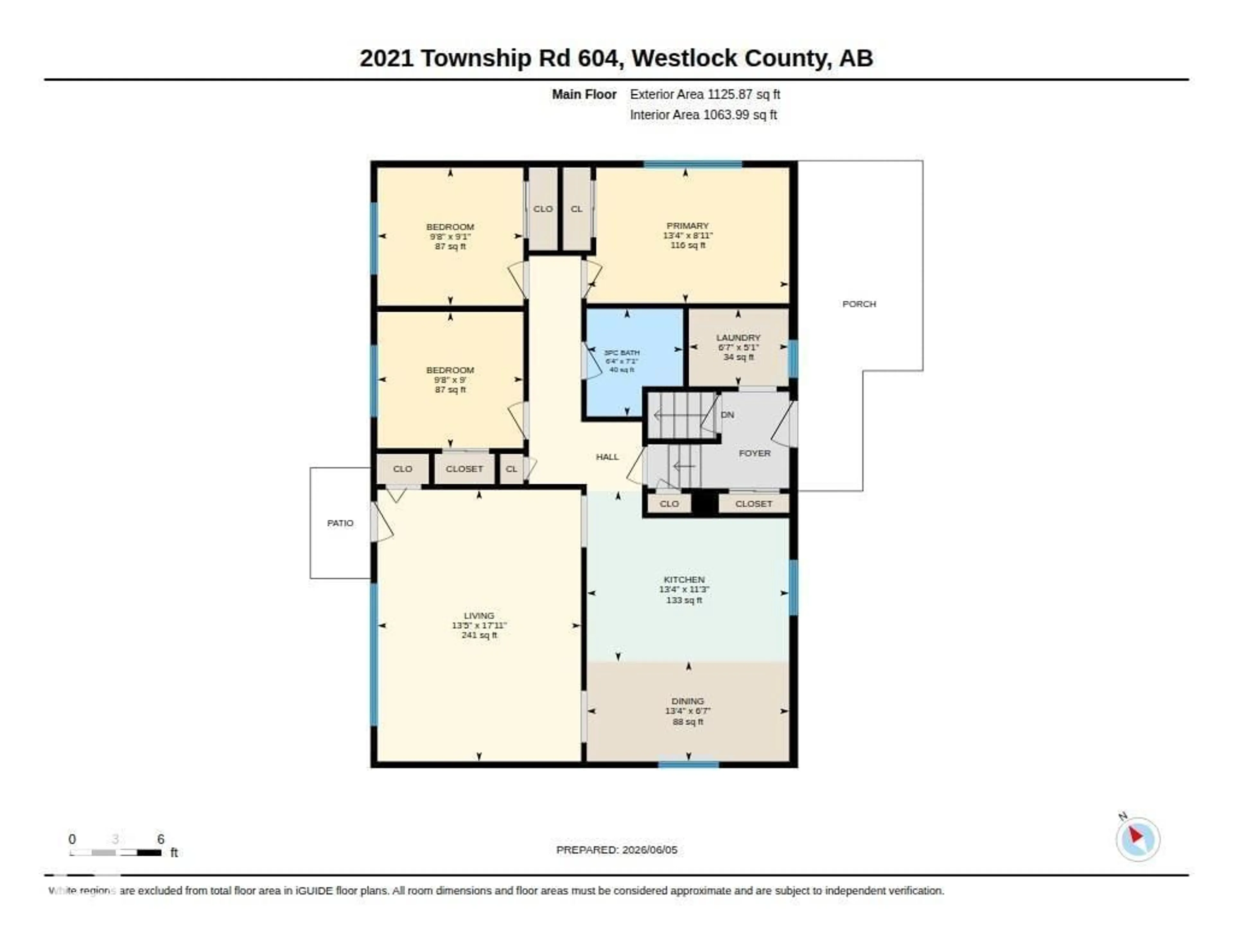 Floor plan for 2021 TWP RD 604, Rural Westlock County Alberta T7P2N9