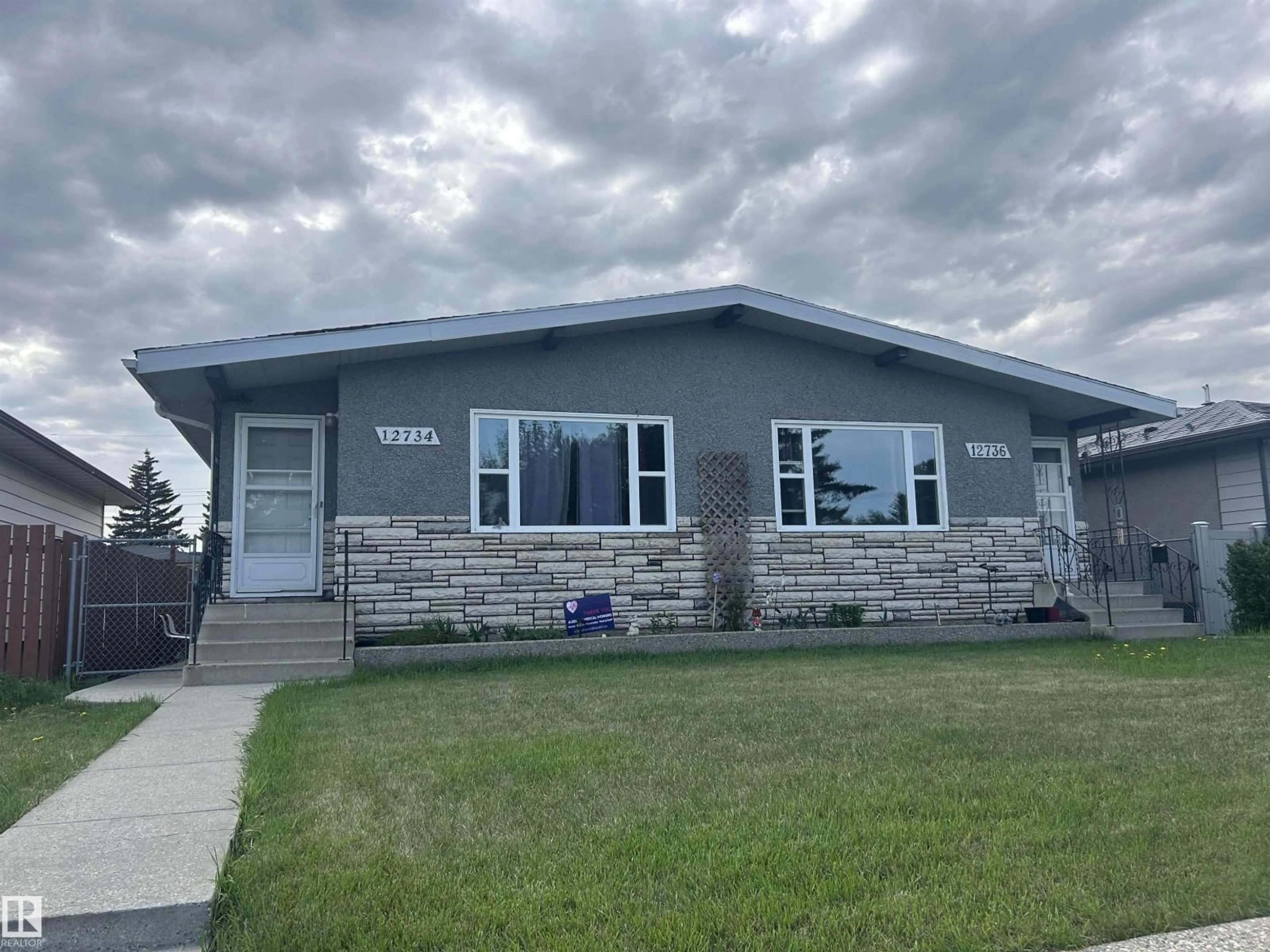 Home with vinyl exterior material, unknown for 12734 - 12736 86 ST, Edmonton Alberta T5E3A8