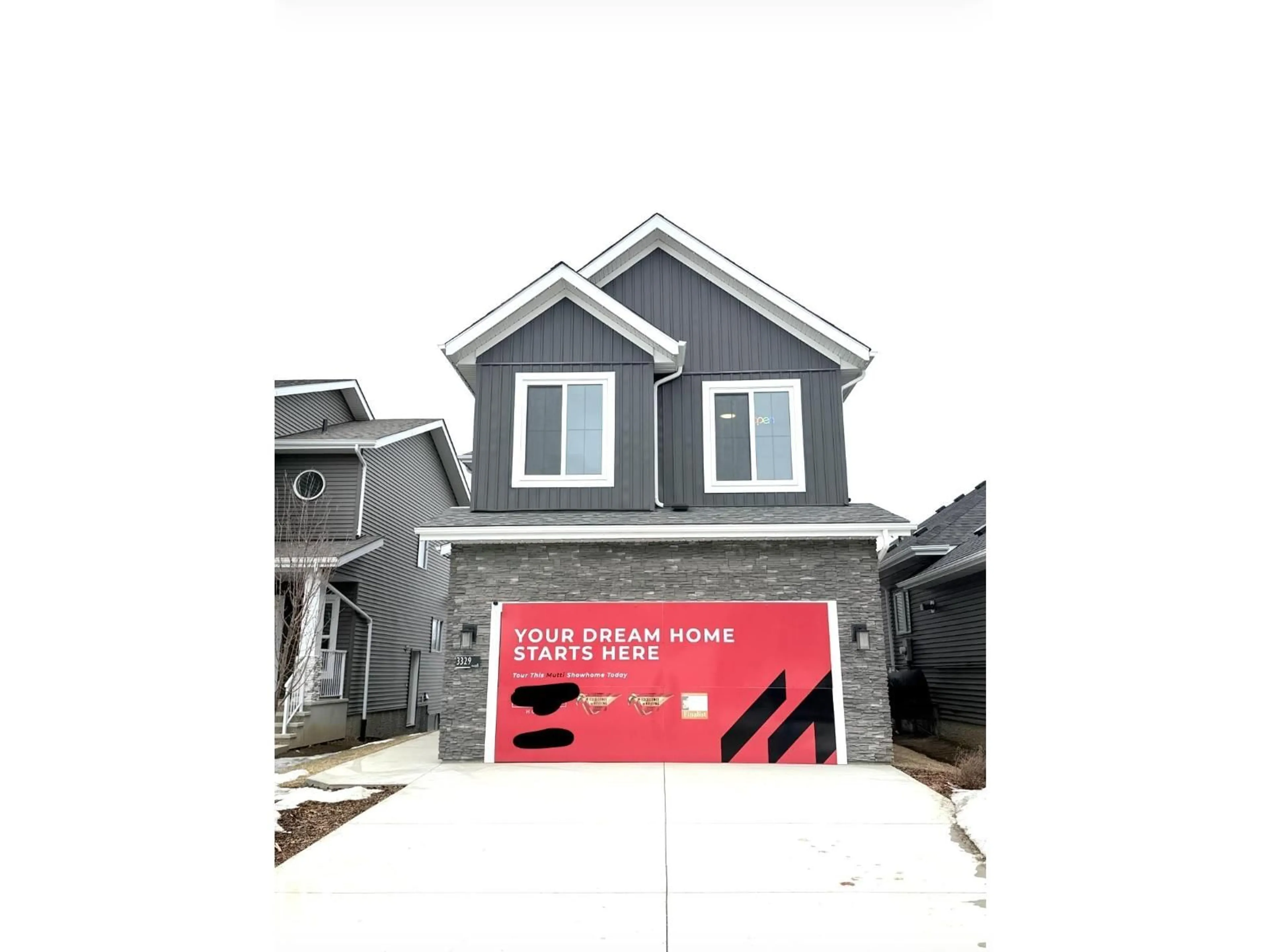 Home with vinyl exterior material, street for 3329 CHICKADEE DRIVE, Edmonton Alberta T5S0V6
