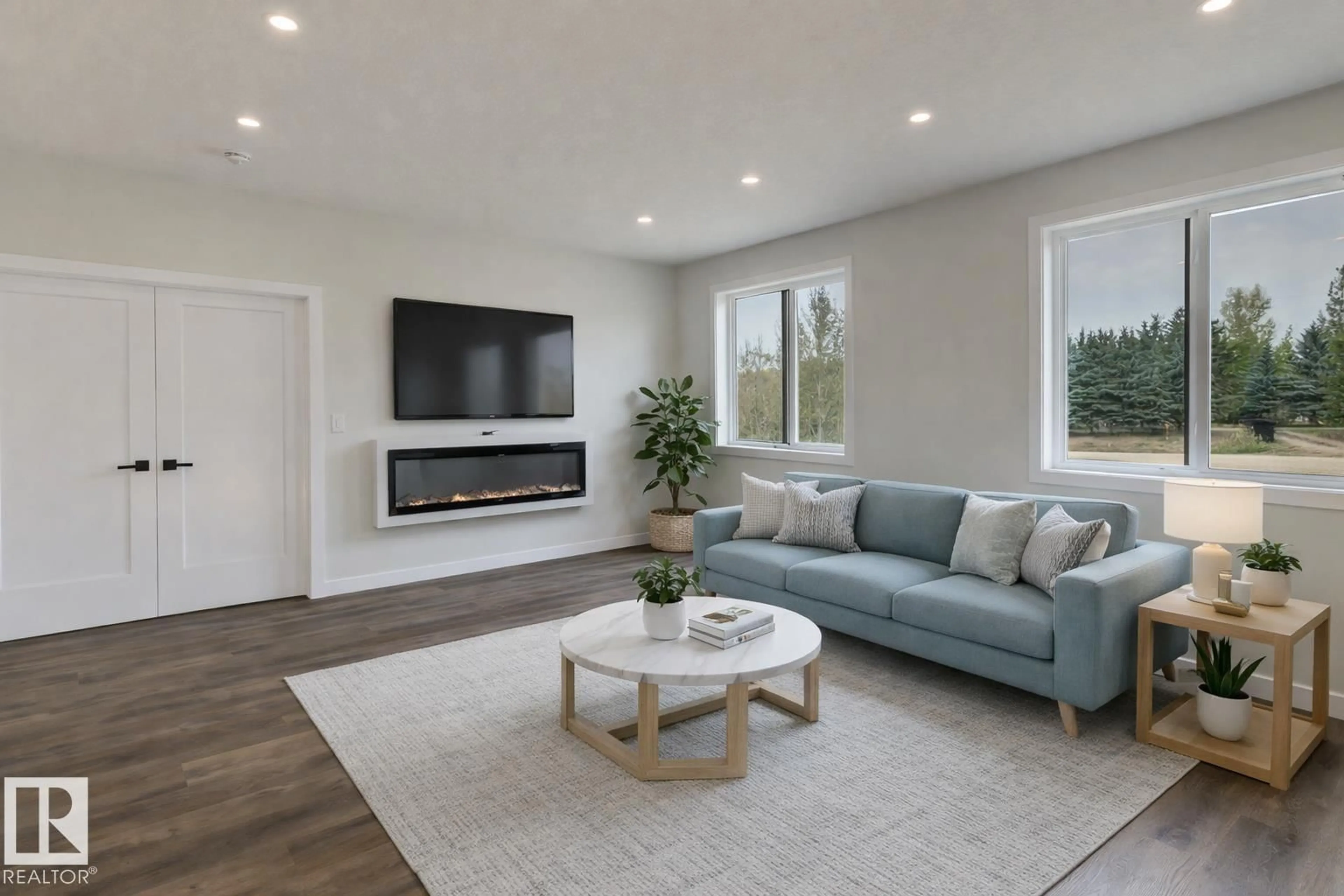 Living room with furniture, unknown for 50106 - 60 RANGE ROAD 200, Rural Beaver County Alberta T0B4J2