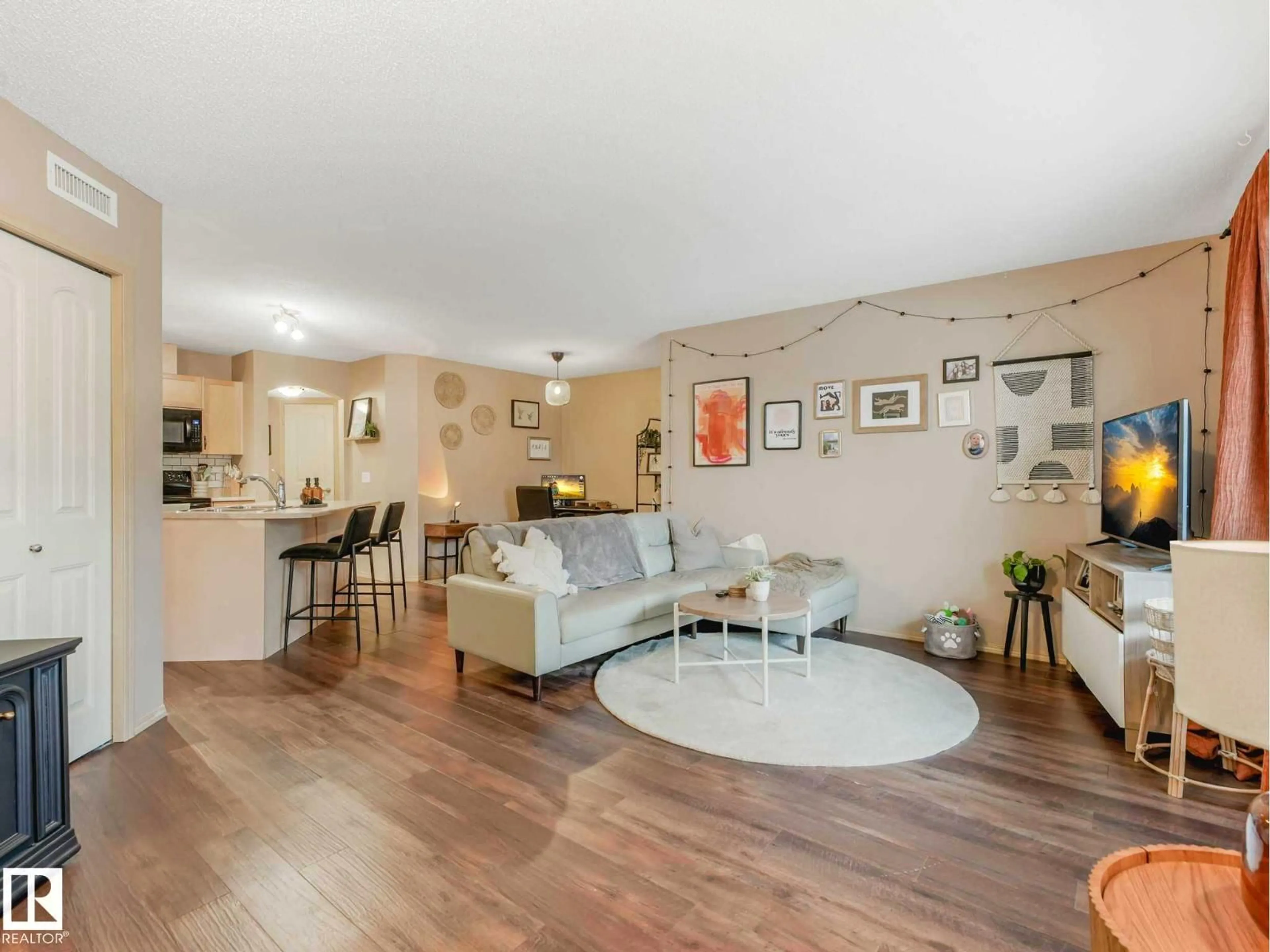 Living room with furniture, unknown for SW - 93 604 62 ST, Edmonton Alberta T6X0K4