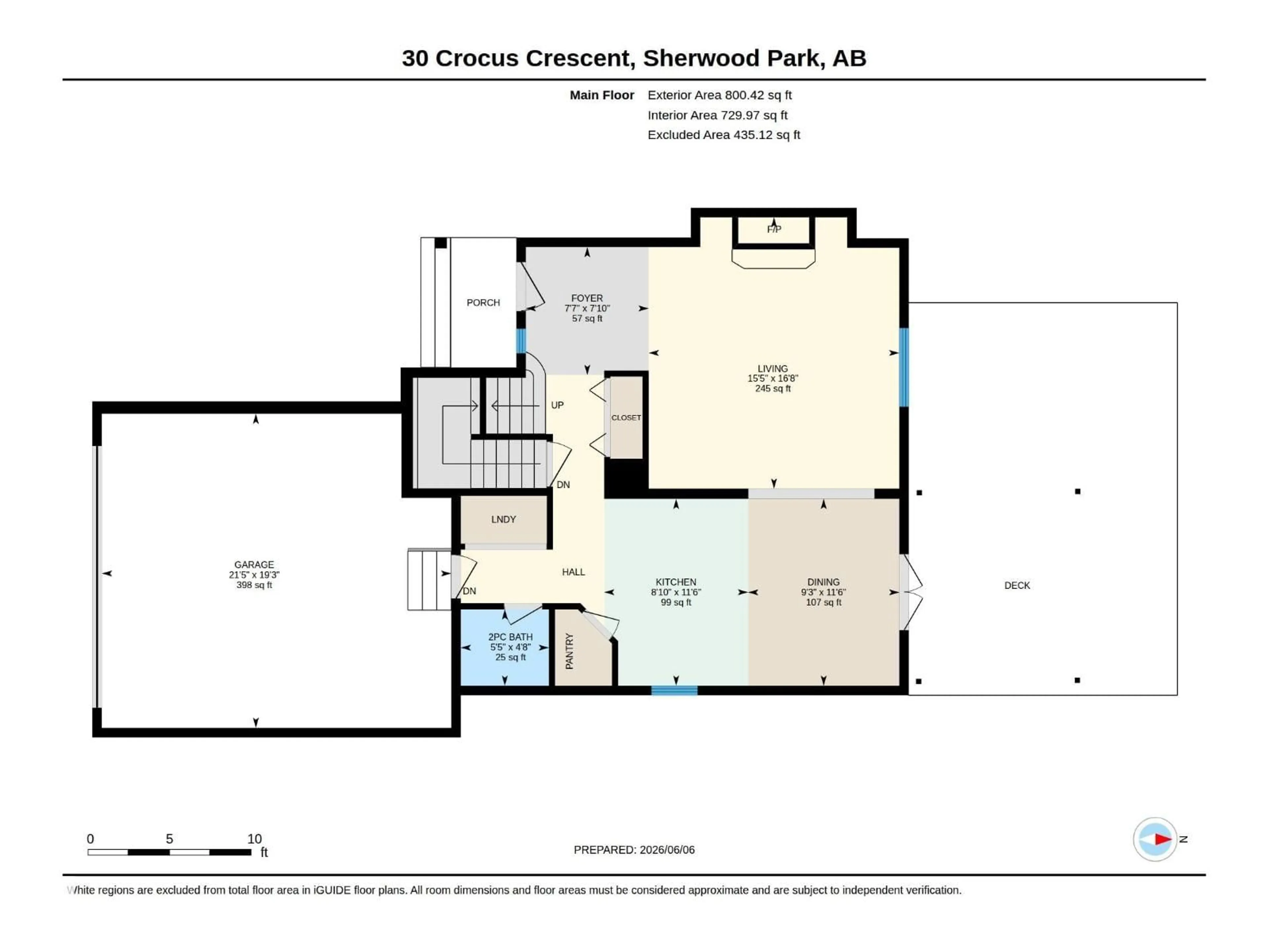 Floor plan for 30 CROCUS CR, Sherwood Park Alberta T8H2J9