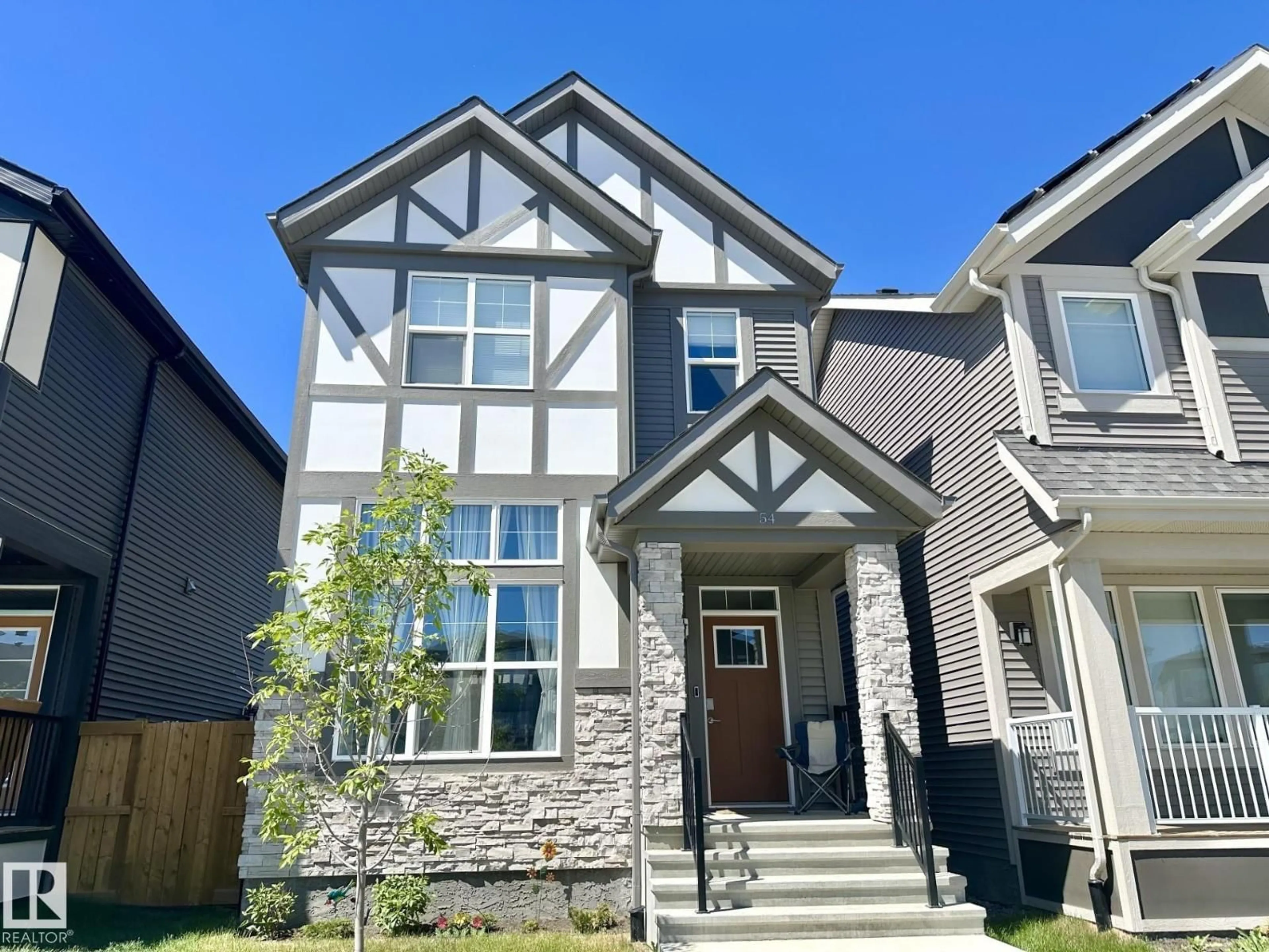 Home with brick exterior material, street for 54 NETTLE CR, St. Albert Alberta T8N7Z8