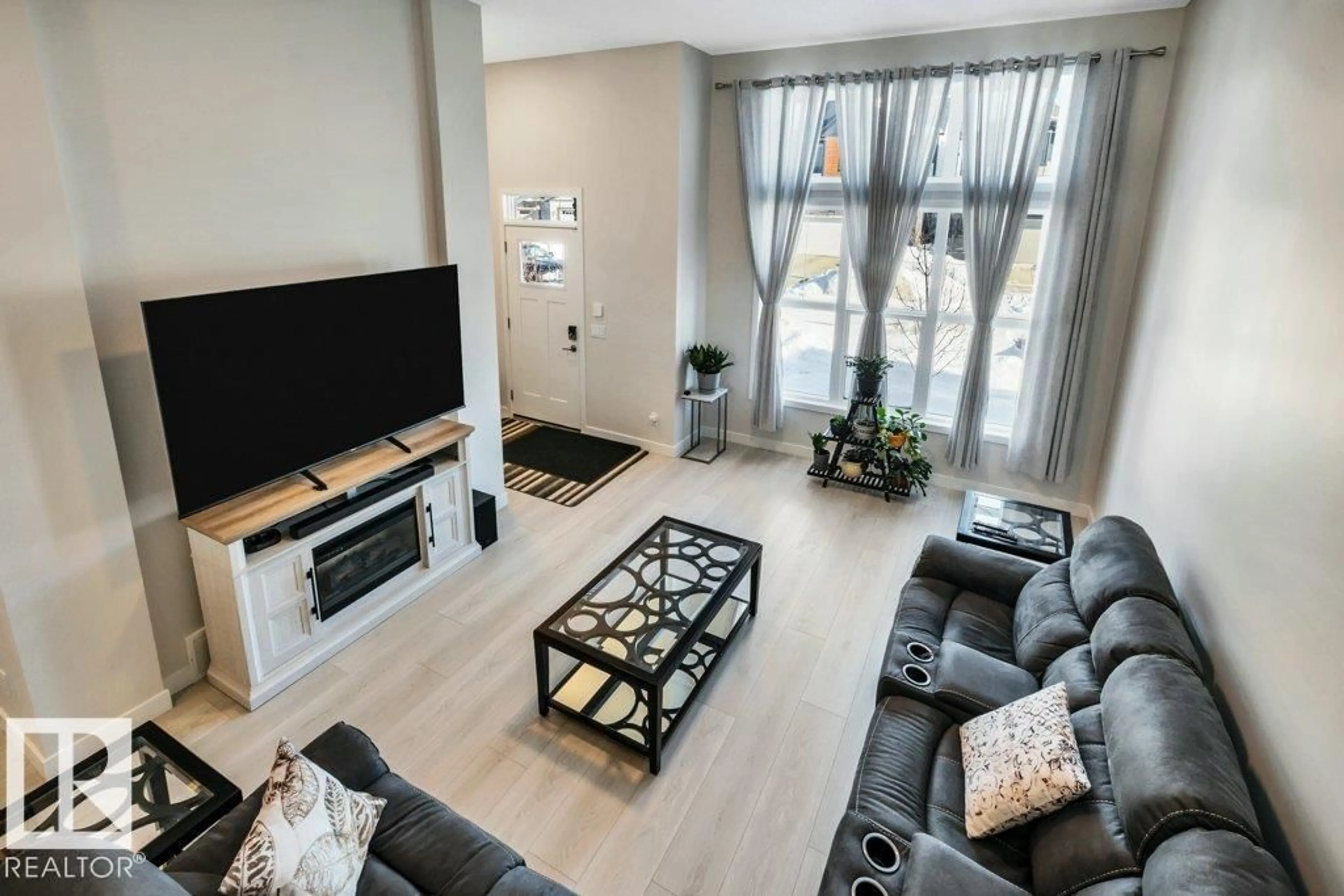 Living room with furniture, unknown for 54 NETTLE CR, St. Albert Alberta T8N7Z8