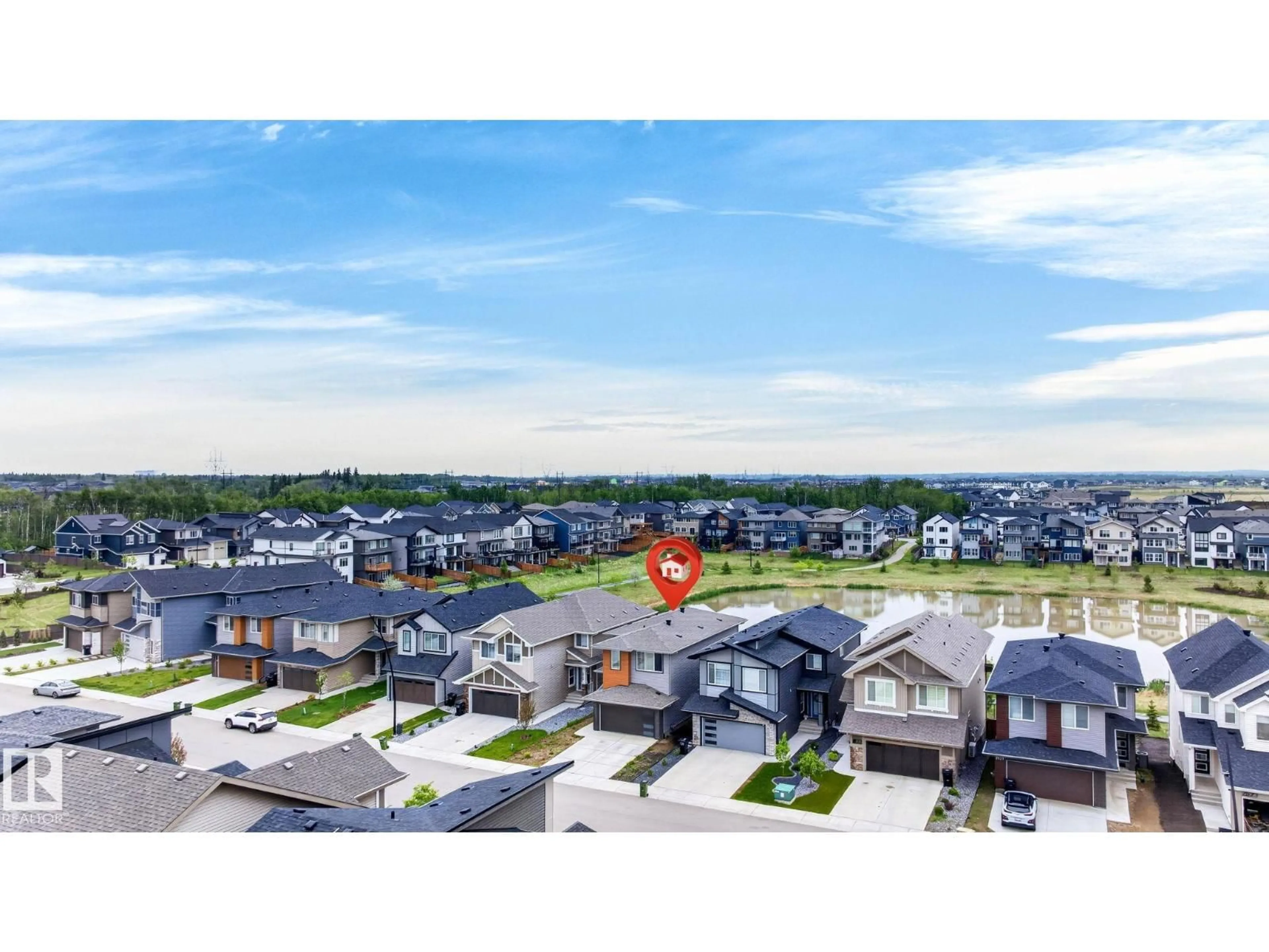 A pic from outside/outdoor area/front of a property/back of a property/a pic from drone, street for NW - 2539 208 ST, Edmonton Alberta T6M1P4