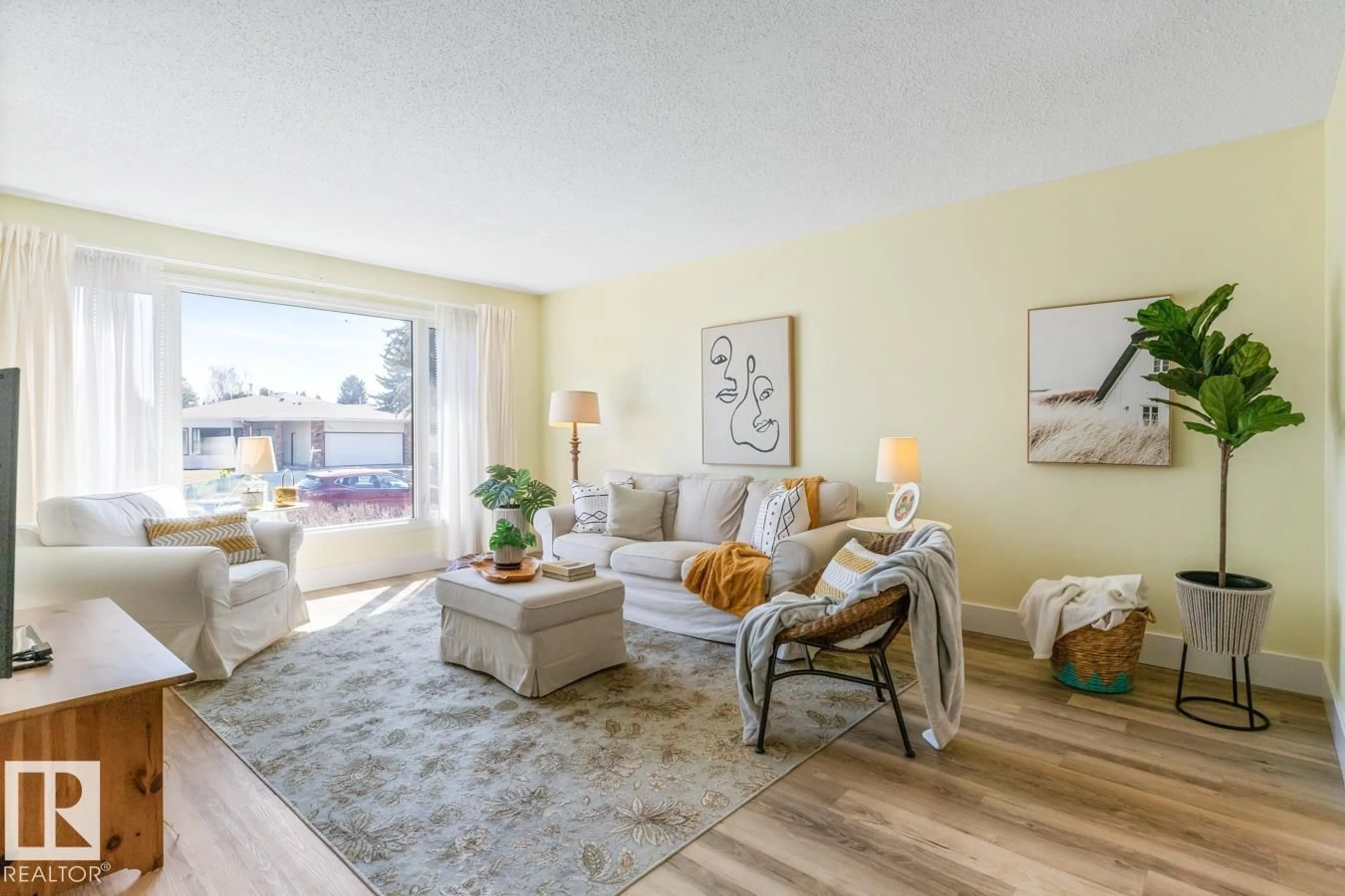 Living room with furniture, unknown for 6908 19 AV, Edmonton Alberta T6K2G9