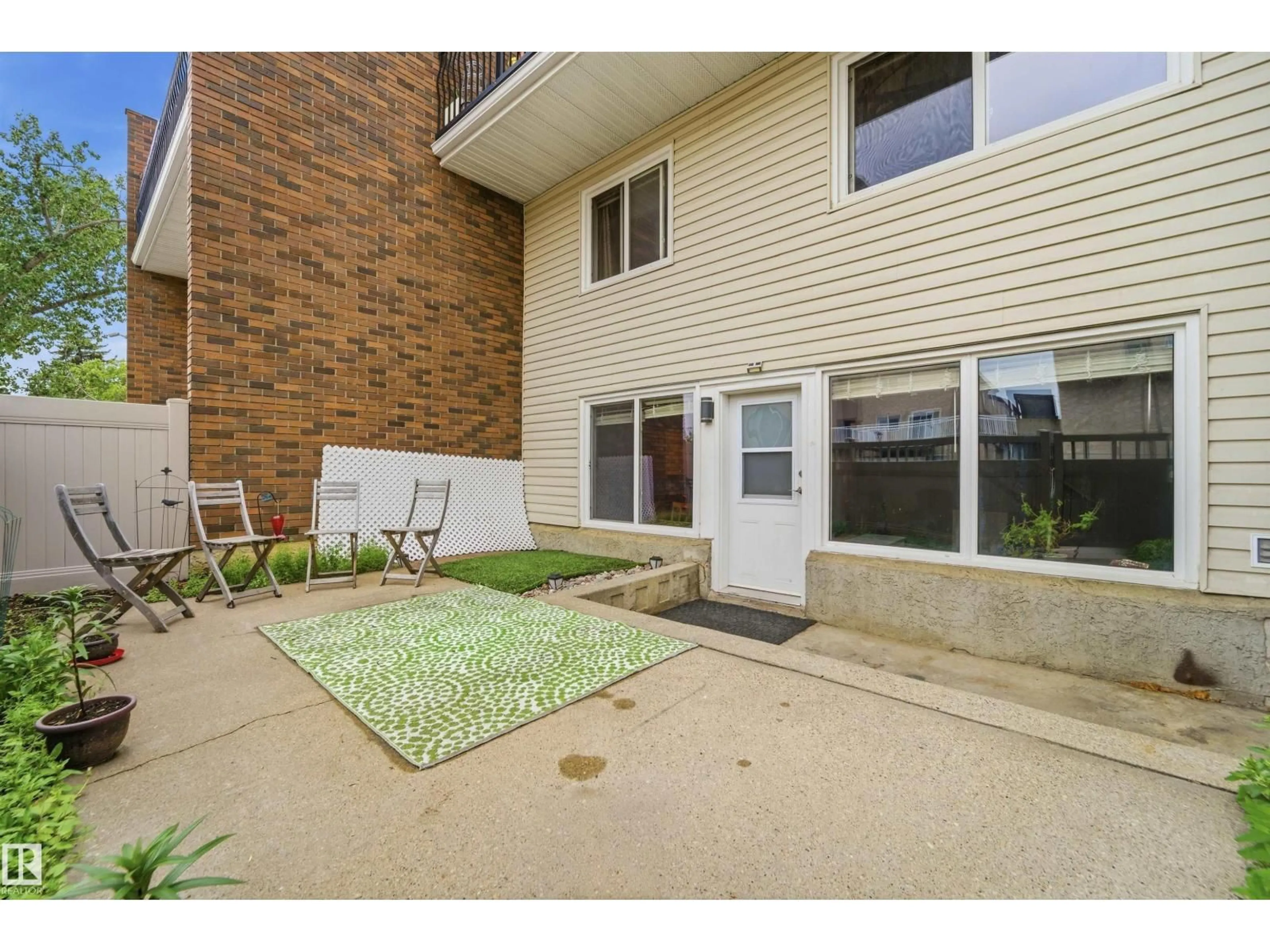 Patio, street for #110 - 7805 159 ST, Edmonton Alberta T5R2E1