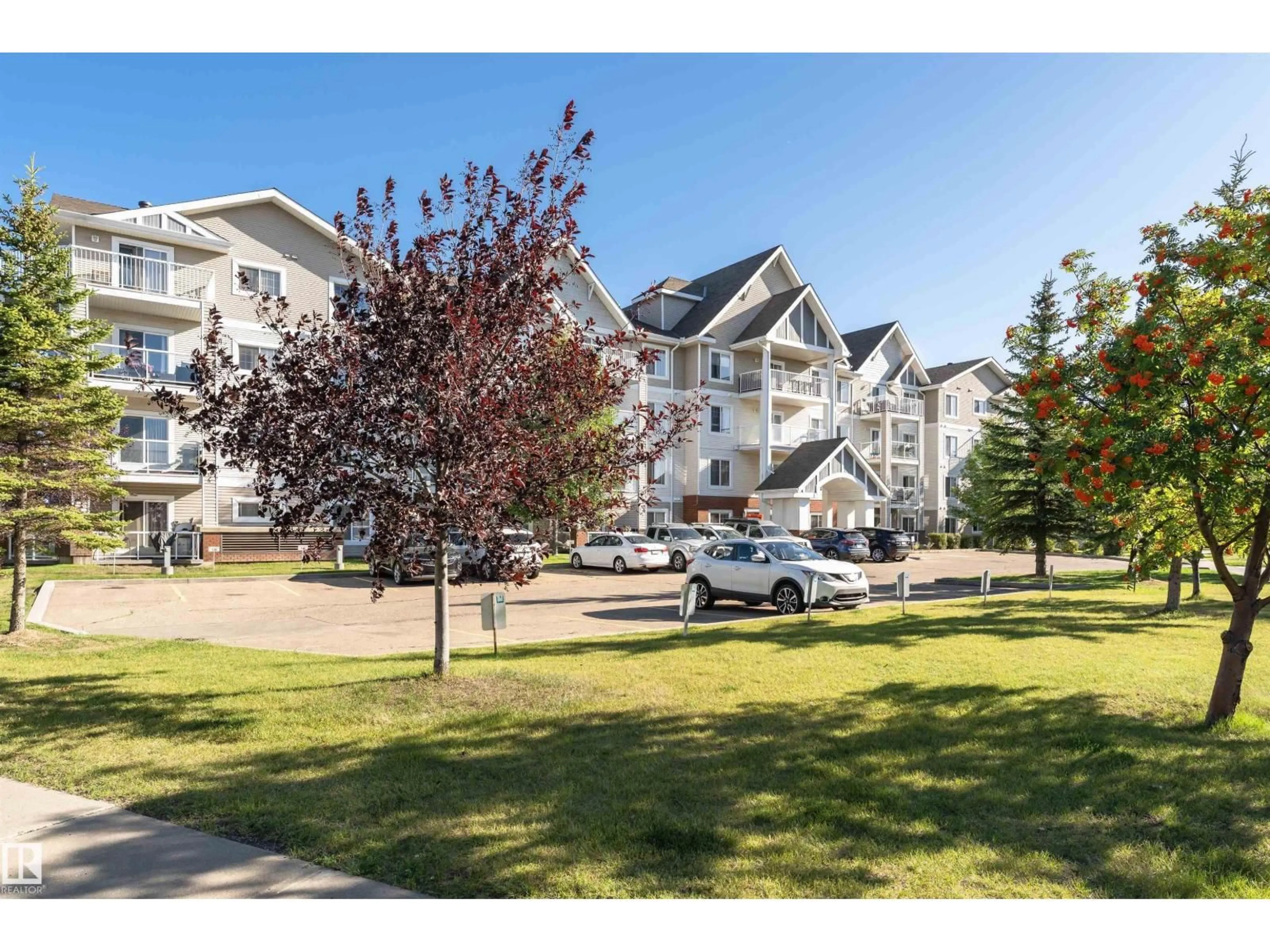 A pic from outside/outdoor area/front of a property/back of a property/a pic from drone, unknown for #318 - 13830 150 AV, Edmonton Alberta T6V1X2