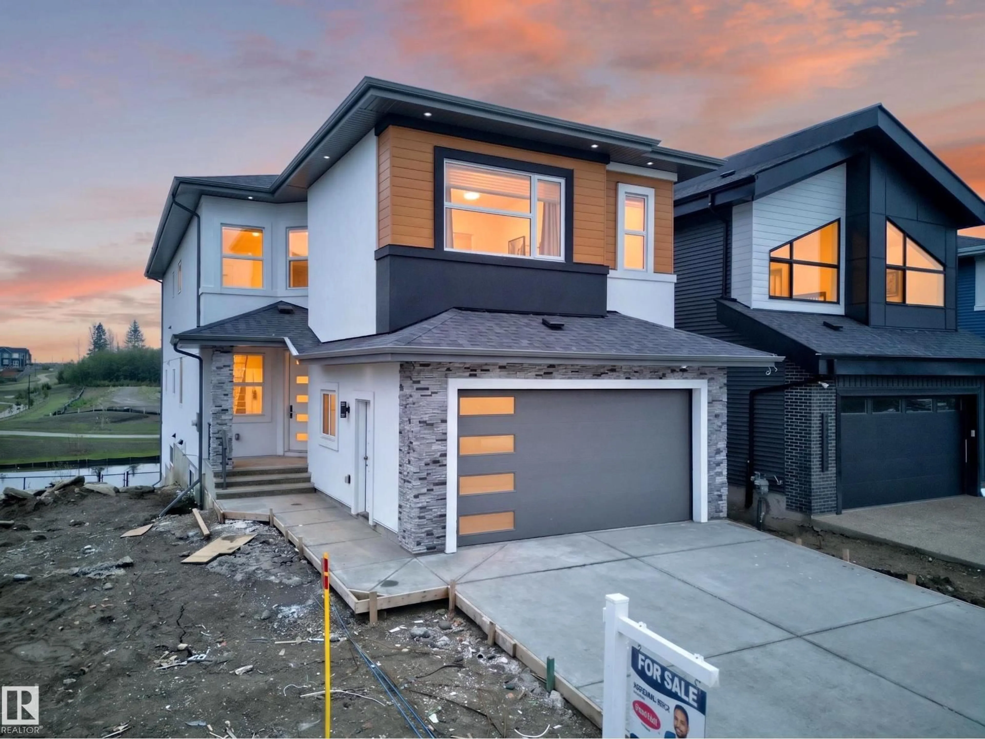 Home with brick exterior material, street for 8737 MAYDAY LANE, Edmonton Alberta T6X3E9