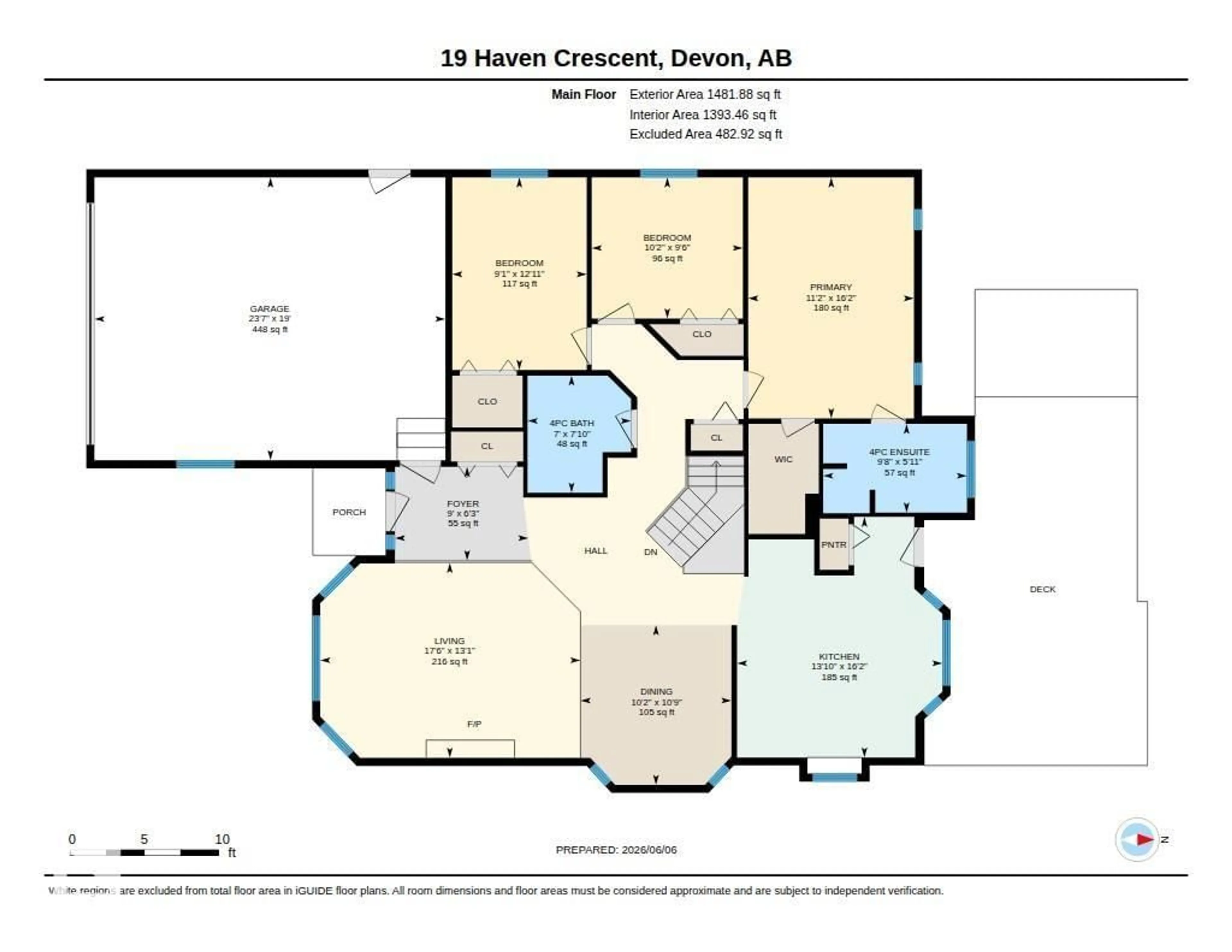 Floor plan for 19 HAVEN CR, Devon Alberta T9G1J5