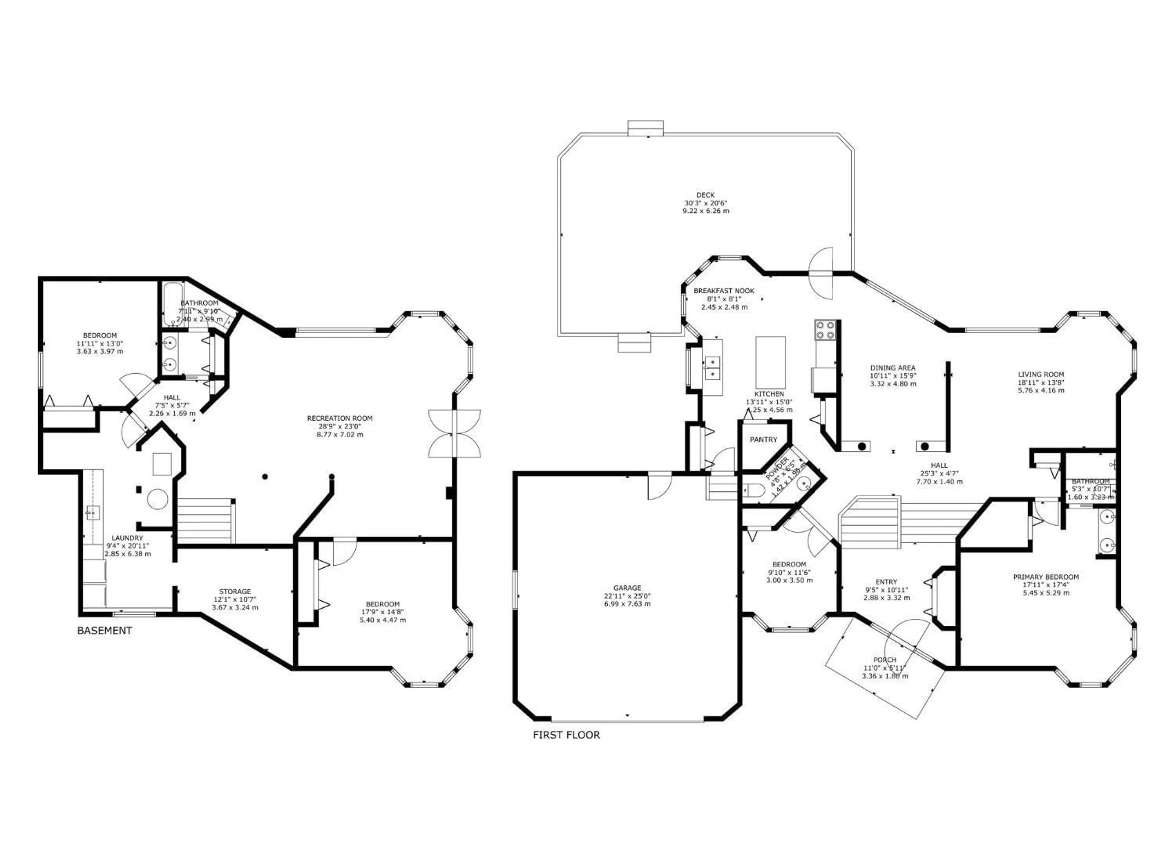 Floor plan for 11922 226 ST, Edmonton Alberta T5S2C2