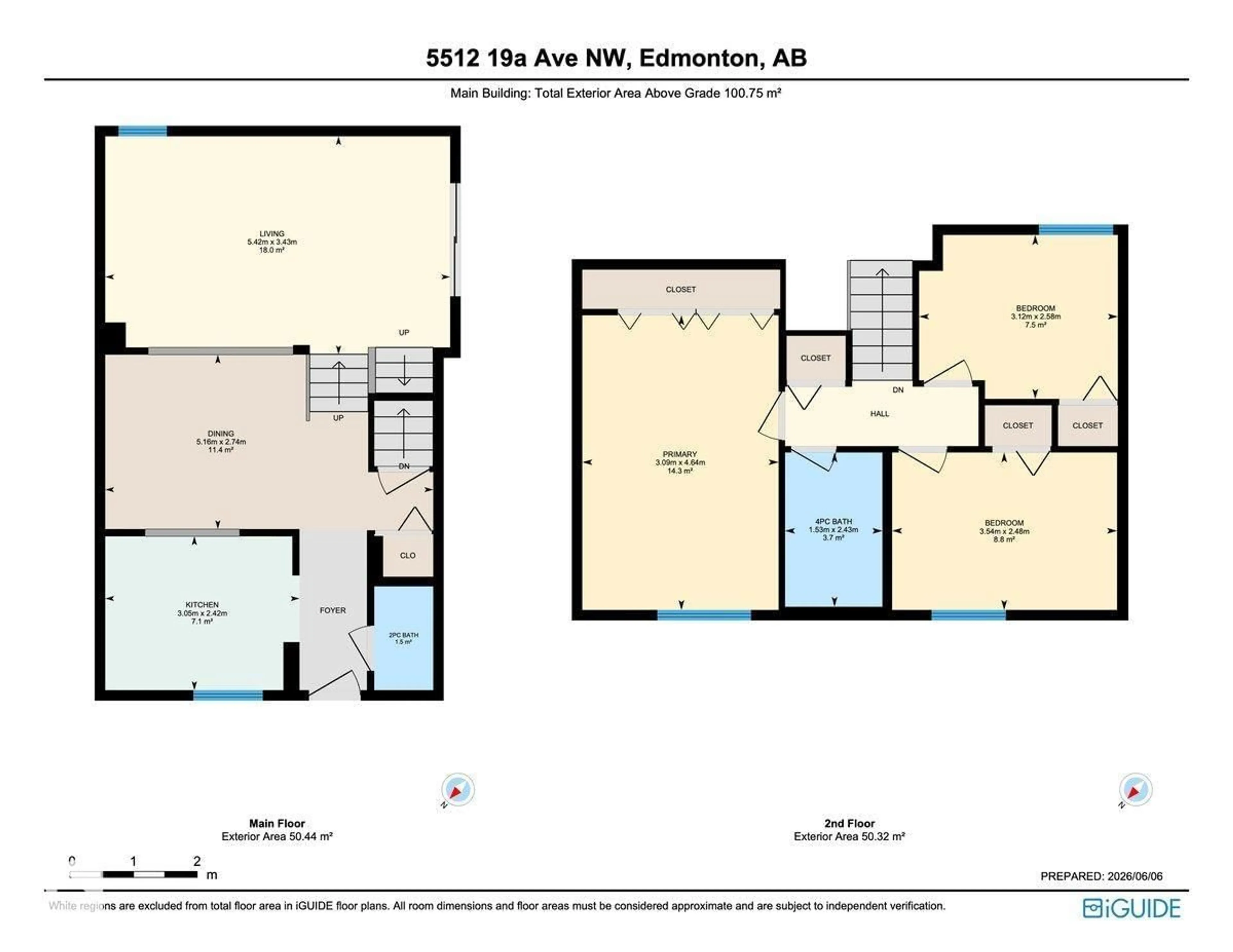 Floor plan for NW - 5512 19A AV, Edmonton Alberta T6L2C1
