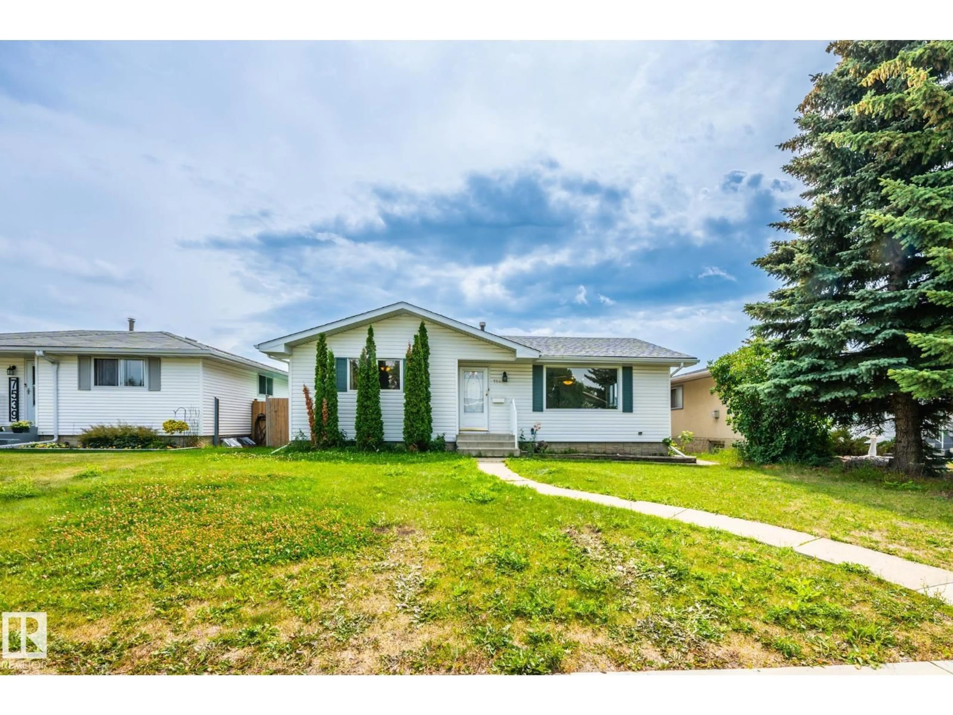 Home with vinyl exterior material, street for 7543 149A AV, Edmonton Alberta T5C2W8