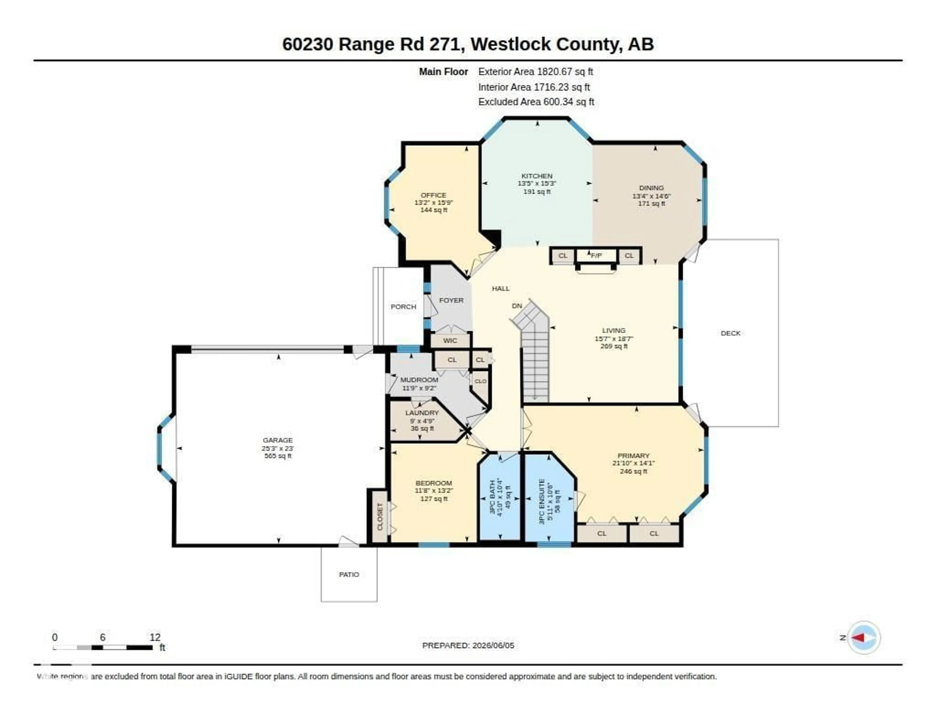 Floor plan for 60230 RG RD 271, Rural Westlock County Alberta T7P2P5