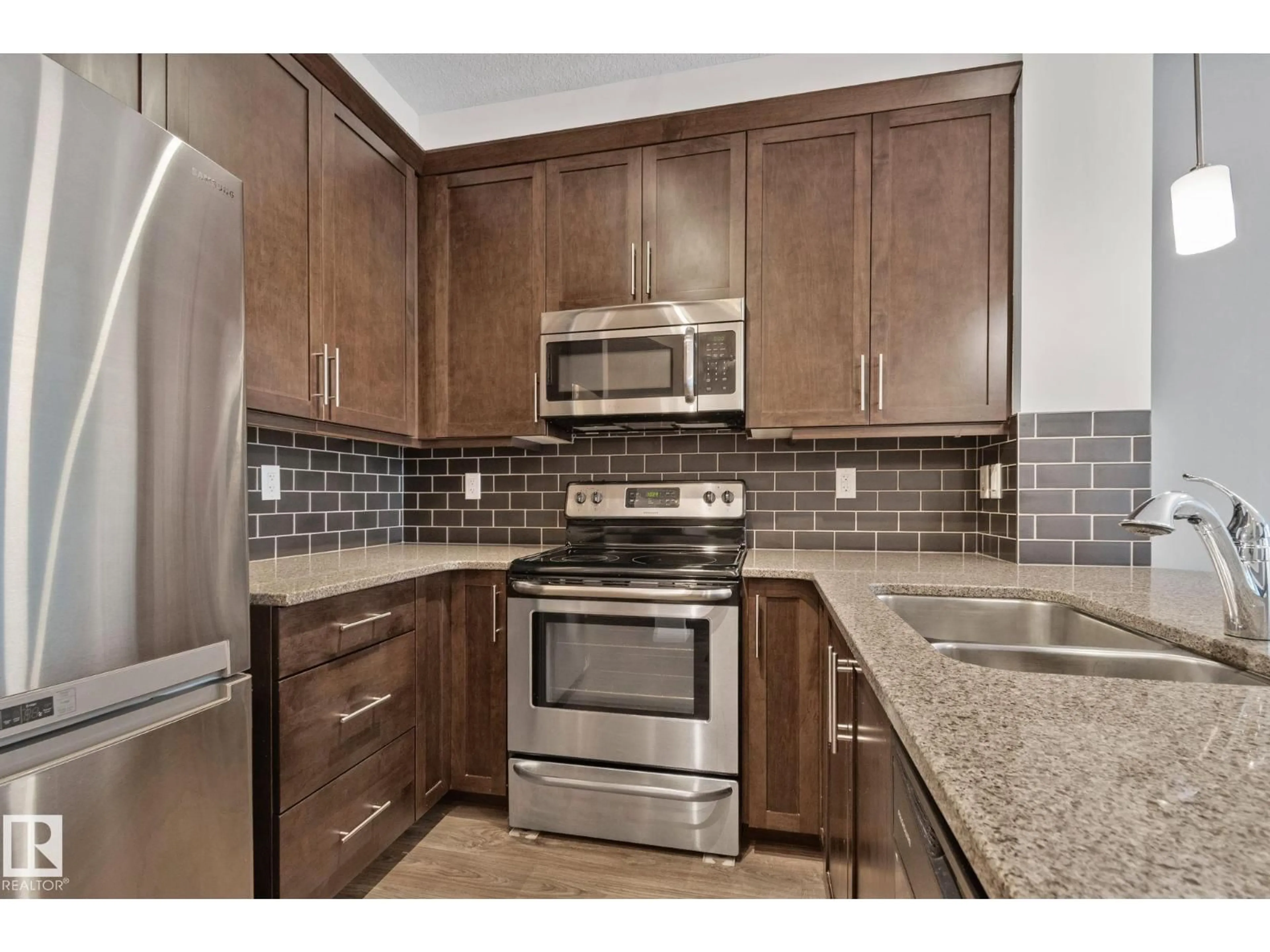 Standard kitchen, ceramic/tile floor for #217 - 2588 ANDERSON WY, Edmonton Alberta T6W0R2