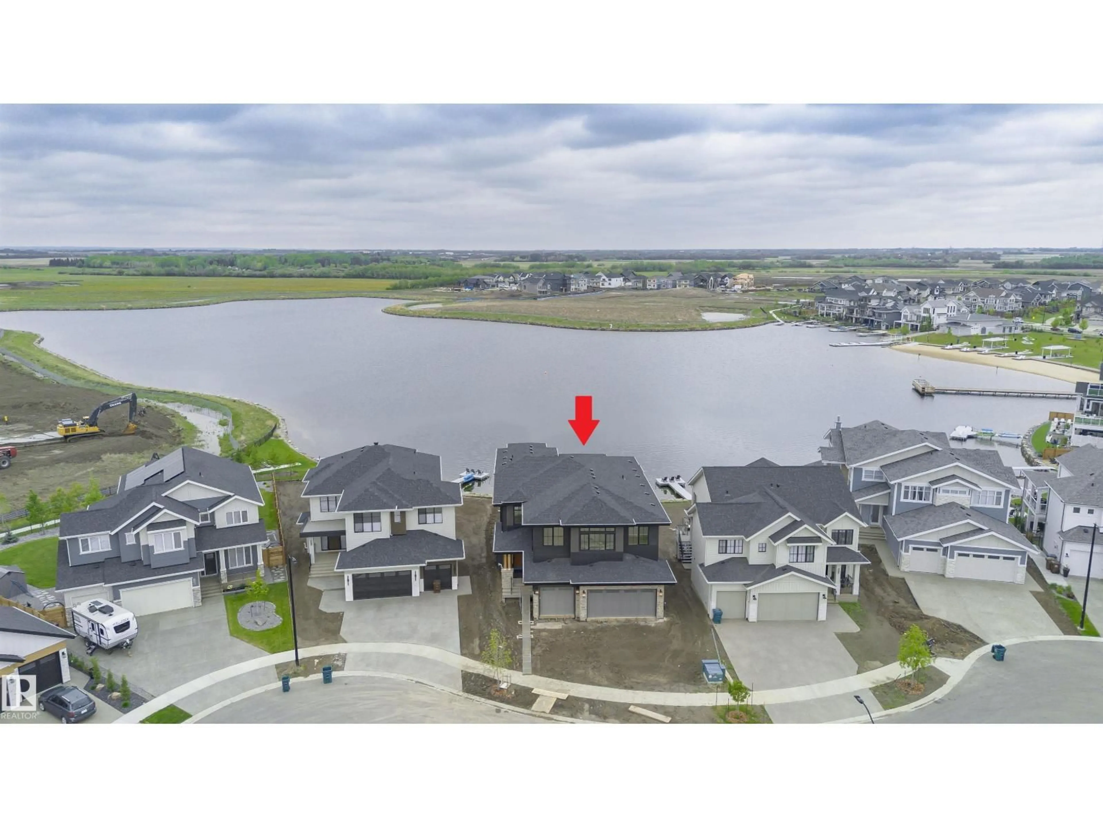 A pic from outside/outdoor area/front of a property/back of a property/a pic from drone, water/lake/river/ocean view for 12 JARDIN PL, St. Albert Alberta T8N7W7