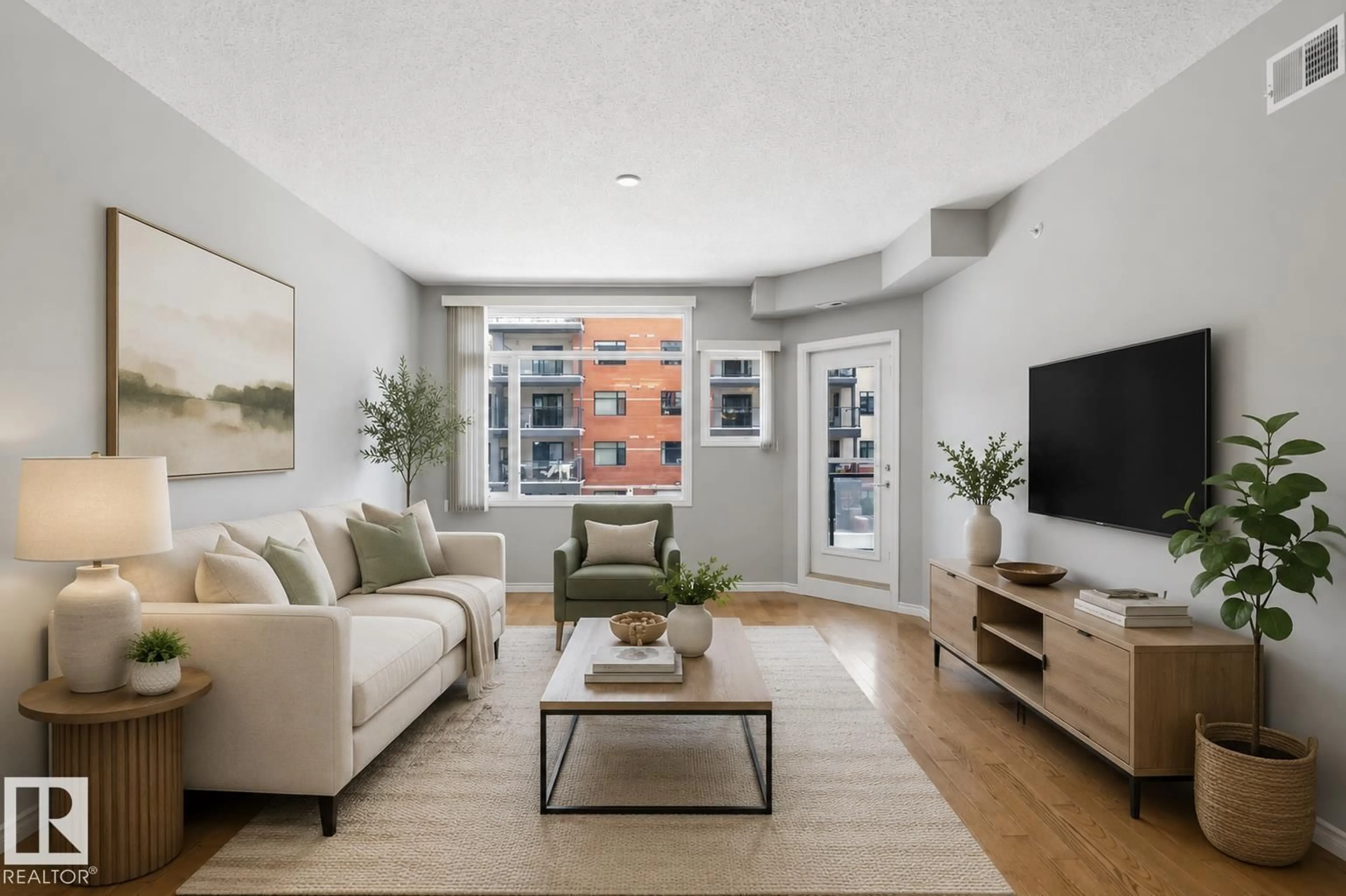 Living room with furniture, unknown for #201 - 141 FESTIVAL WY, Sherwood Park Alberta T8A3V8
