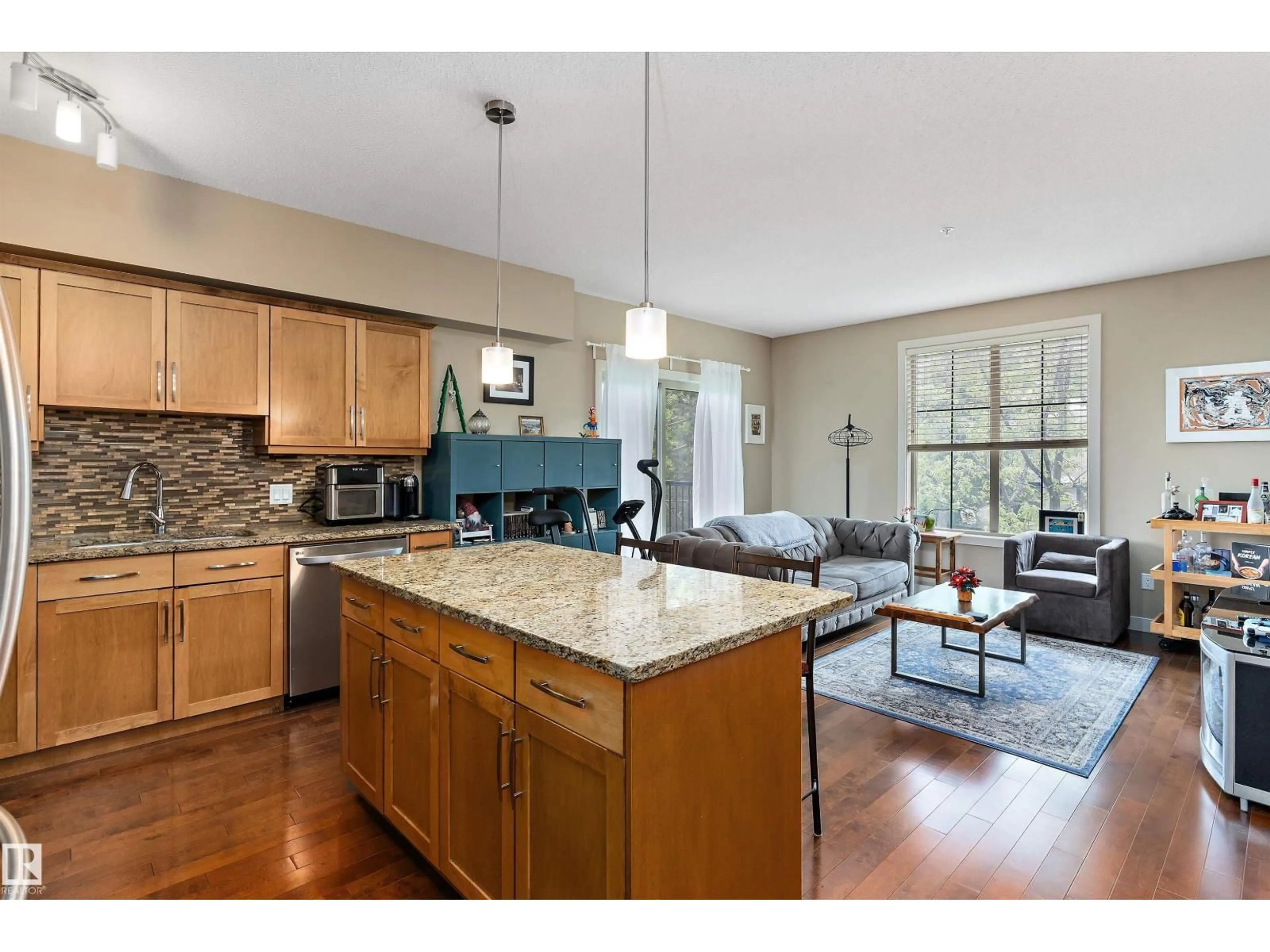 Open concept kitchen, unknown for #208 - 10520 56 AV, Edmonton Alberta T6H0X7