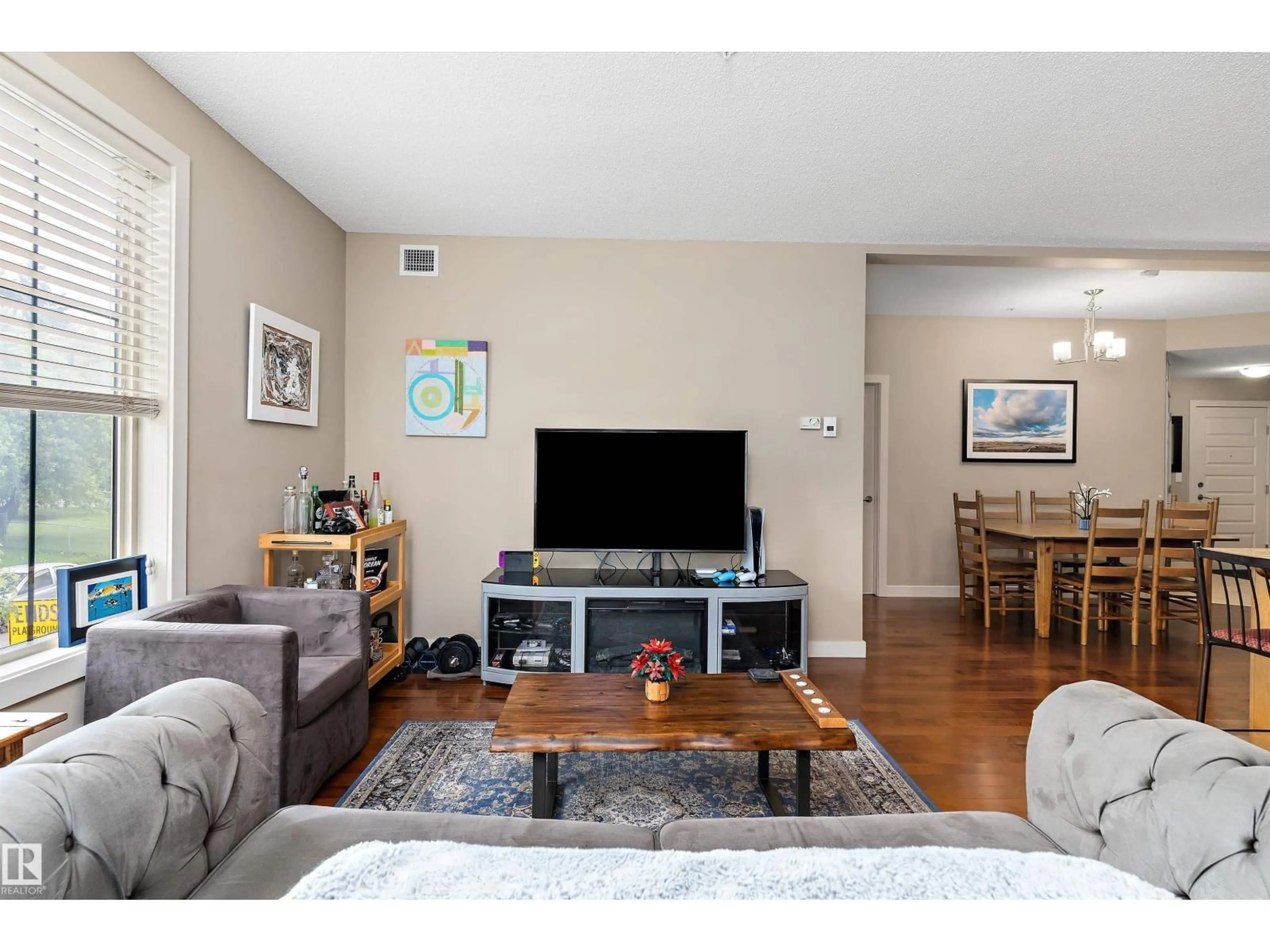 Living room with furniture, unknown for #208 - 10520 56 AV, Edmonton Alberta T6H0X7