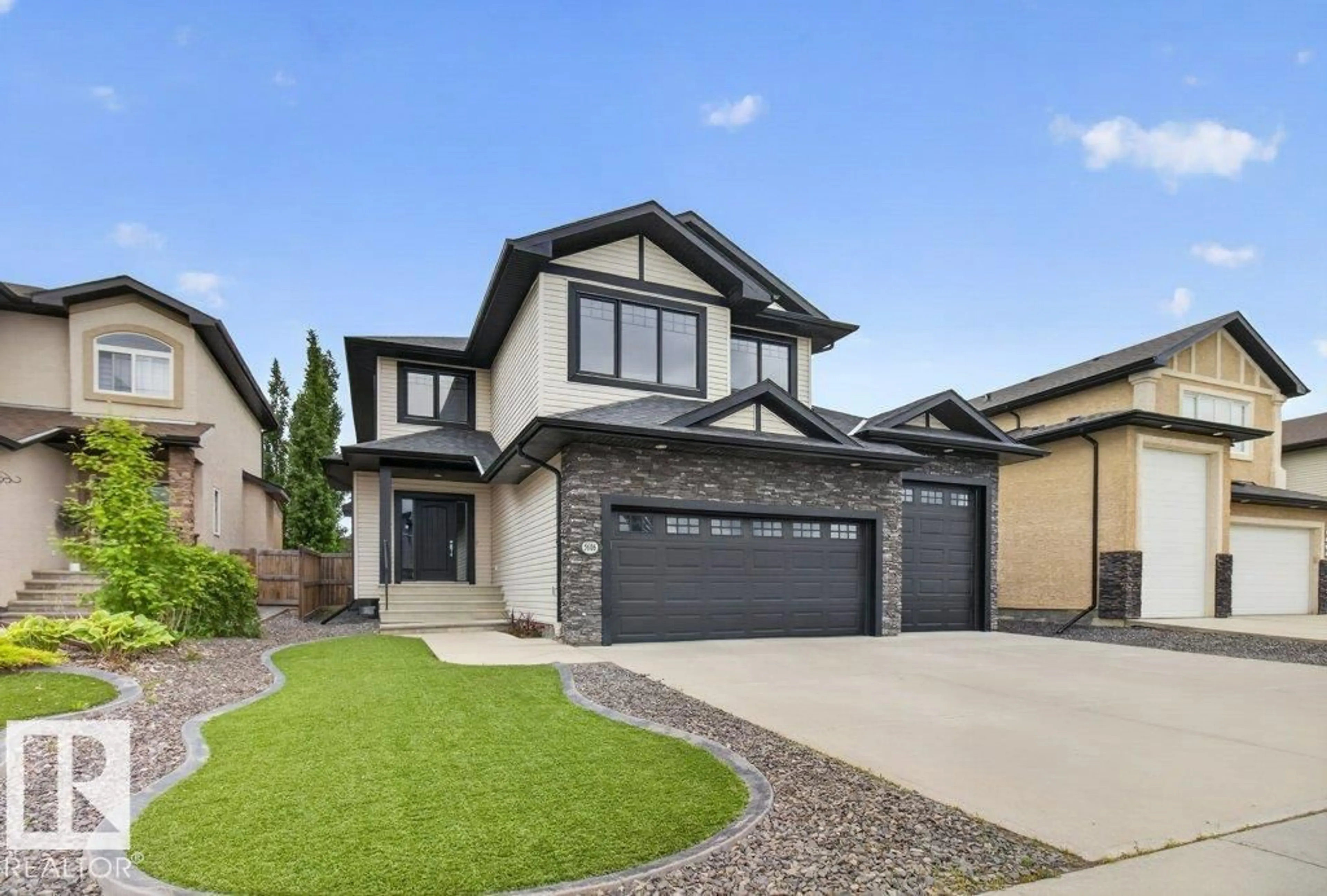 Home with vinyl exterior material, street for 5606 RUE EAGLEMONT, Beaumont Alberta T4X0G9