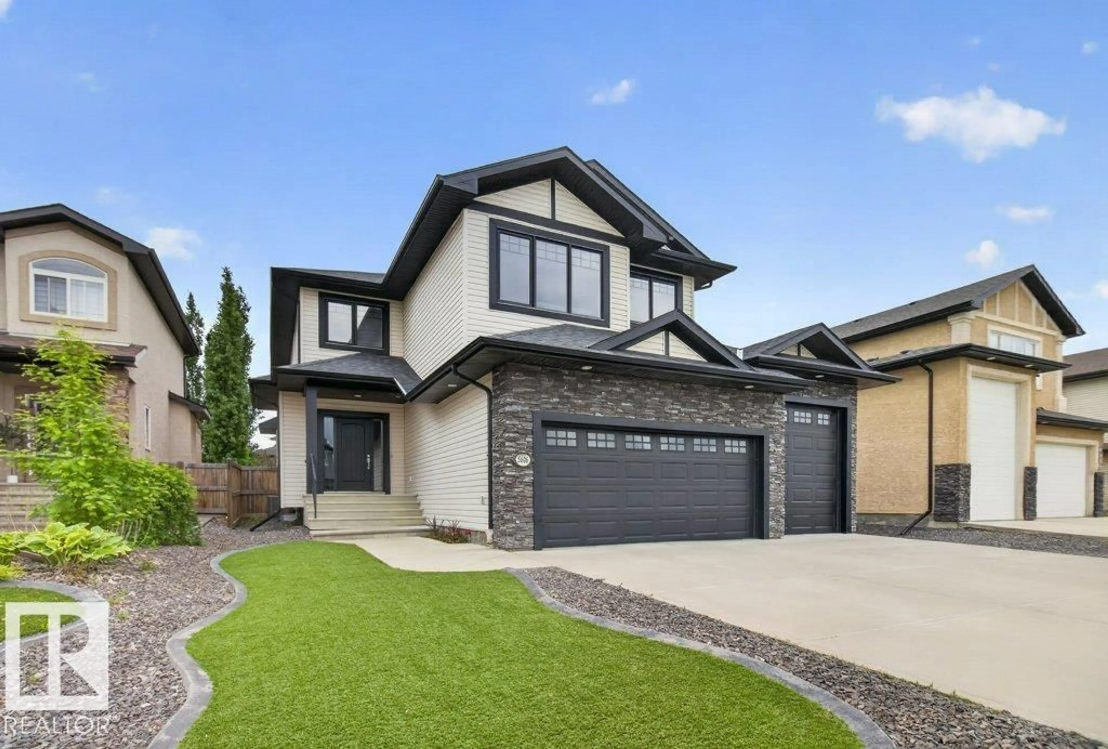 Home with brick exterior material, street for 5606 RUE EAGLEMONT, Beaumont Alberta T4X0G9