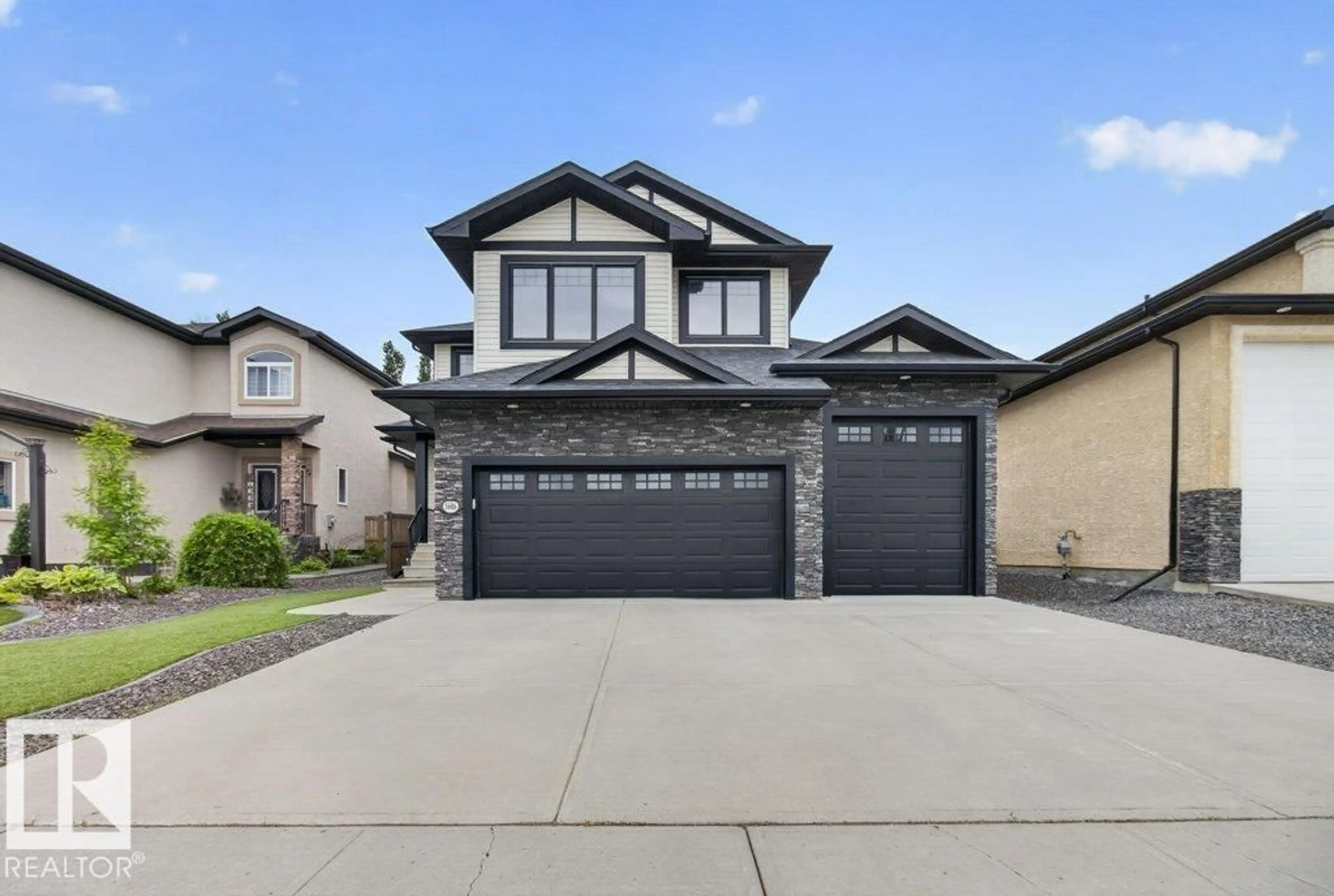 Home with vinyl exterior material, street for 5606 RUE EAGLEMONT, Beaumont Alberta T4X0G9