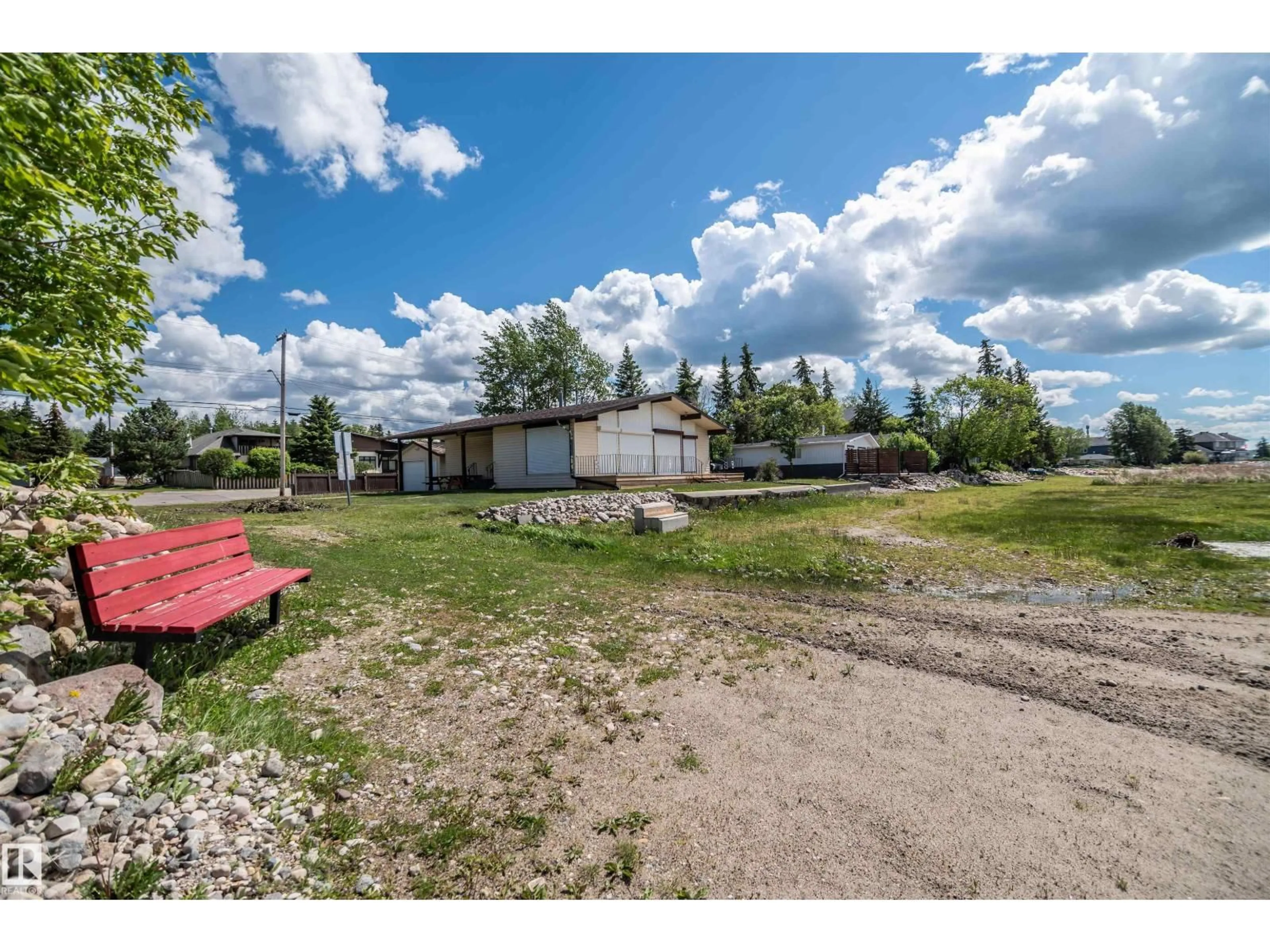 A pic from outside/outdoor area/front of a property/back of a property/a pic from drone, street for 4404 50 AV, Rural Lac Ste. Anne County Alberta T0E0A0