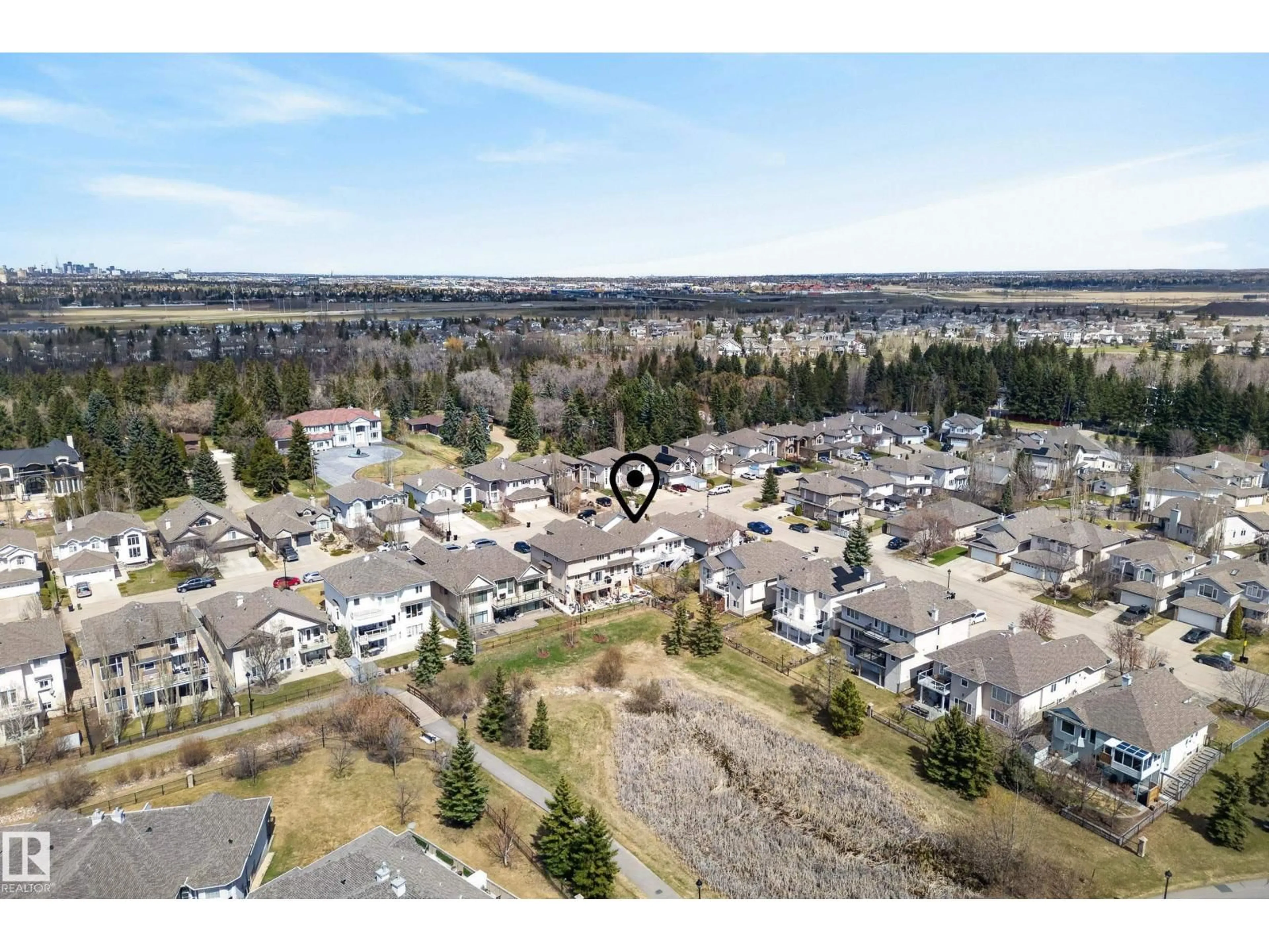 A pic from outside/outdoor area/front of a property/back of a property/a pic from drone, mountain view for SW - 10807 6 AV, Edmonton Alberta T6W1G3