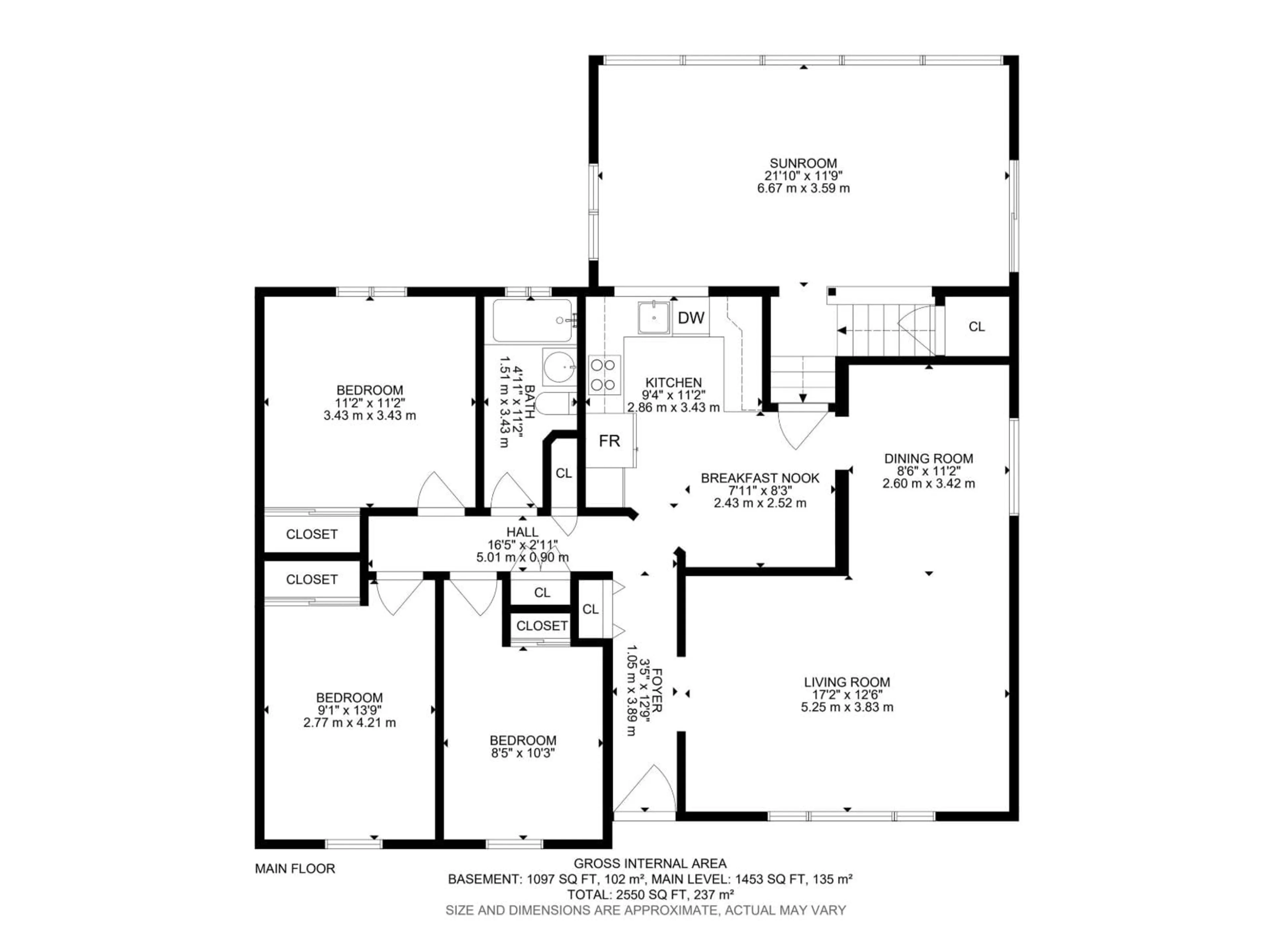 Floor plan for NW - 10647 147 ST, Edmonton Alberta T5N3C6