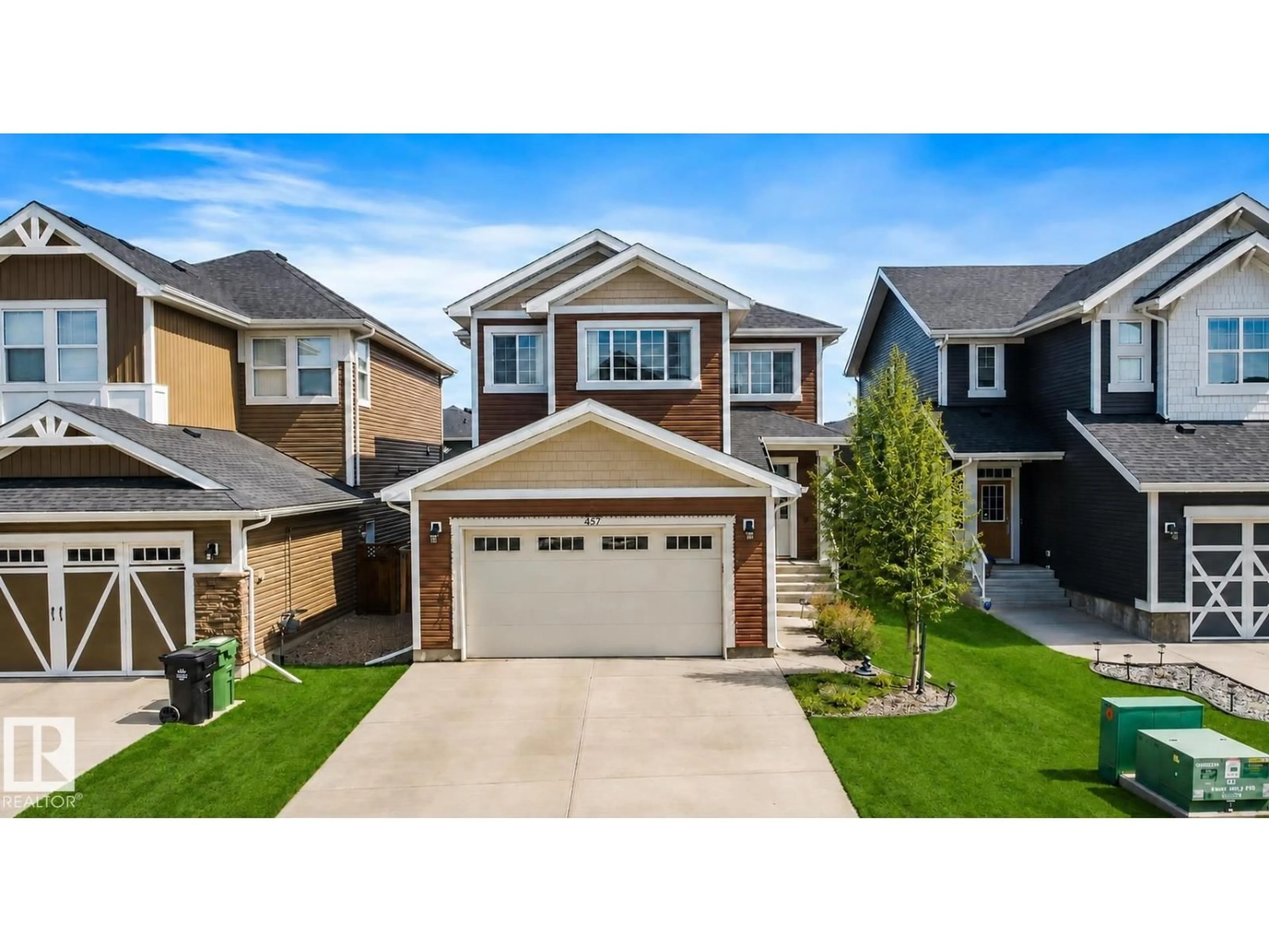 Home with vinyl exterior material, street for 357 SIMPKINS WYND, Leduc Alberta T9E0Y4