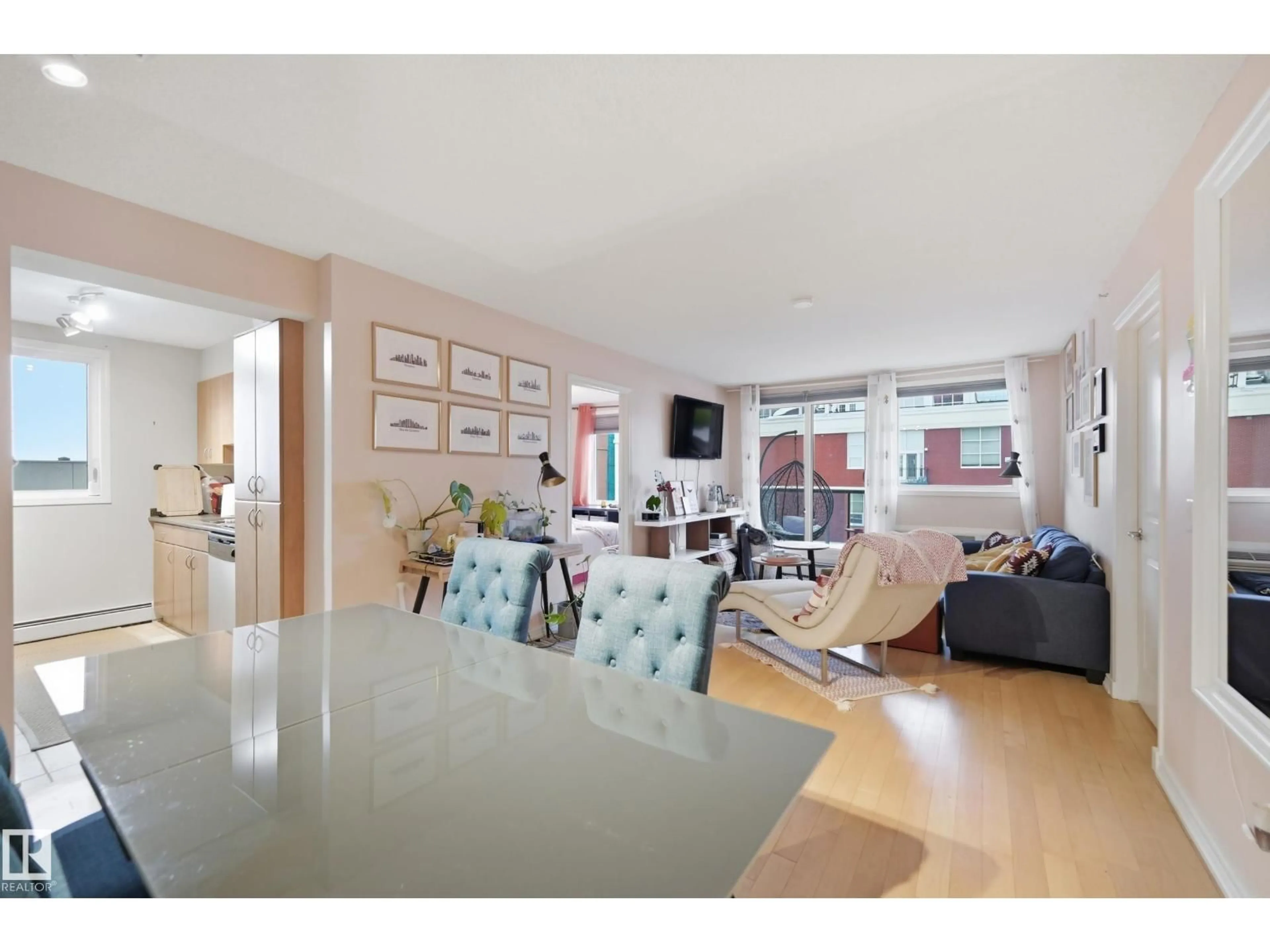 Living room with furniture, unknown for #402 - 10303 105 ST, Edmonton Alberta T5Y5G3