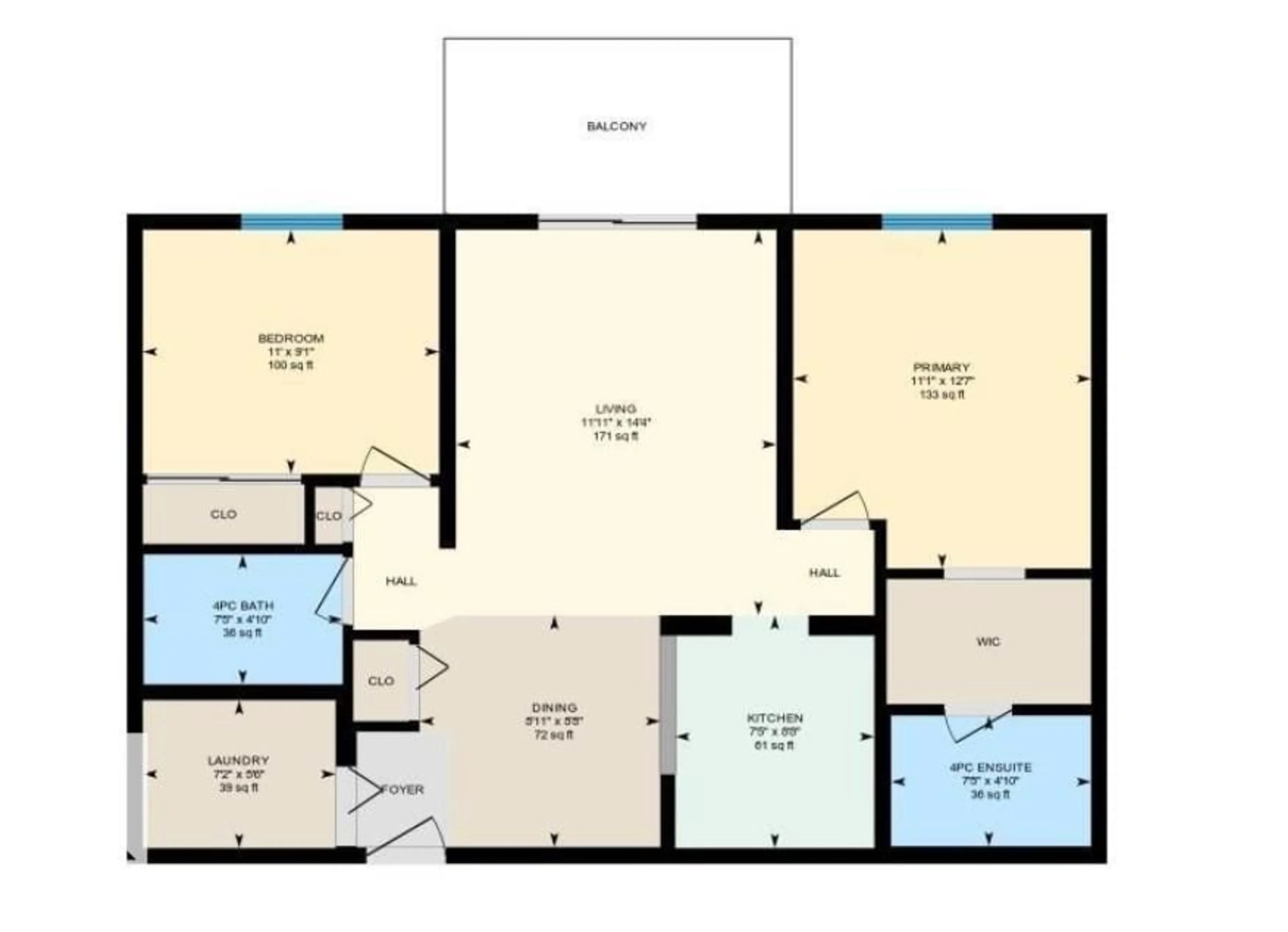 Floor plan for #421 - 6720 158 AV, Edmonton Alberta T5Z3B1