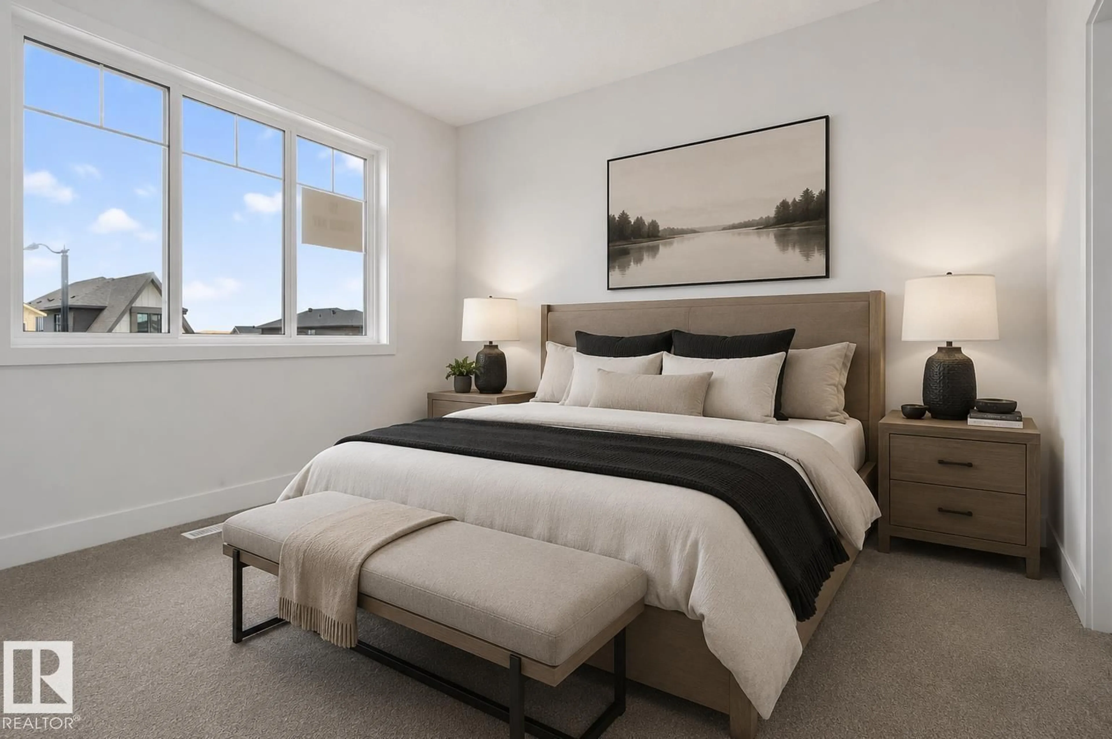 Bedroom with bed, unknown for 15 REDBUD WY, St. Albert Alberta T8N8G2