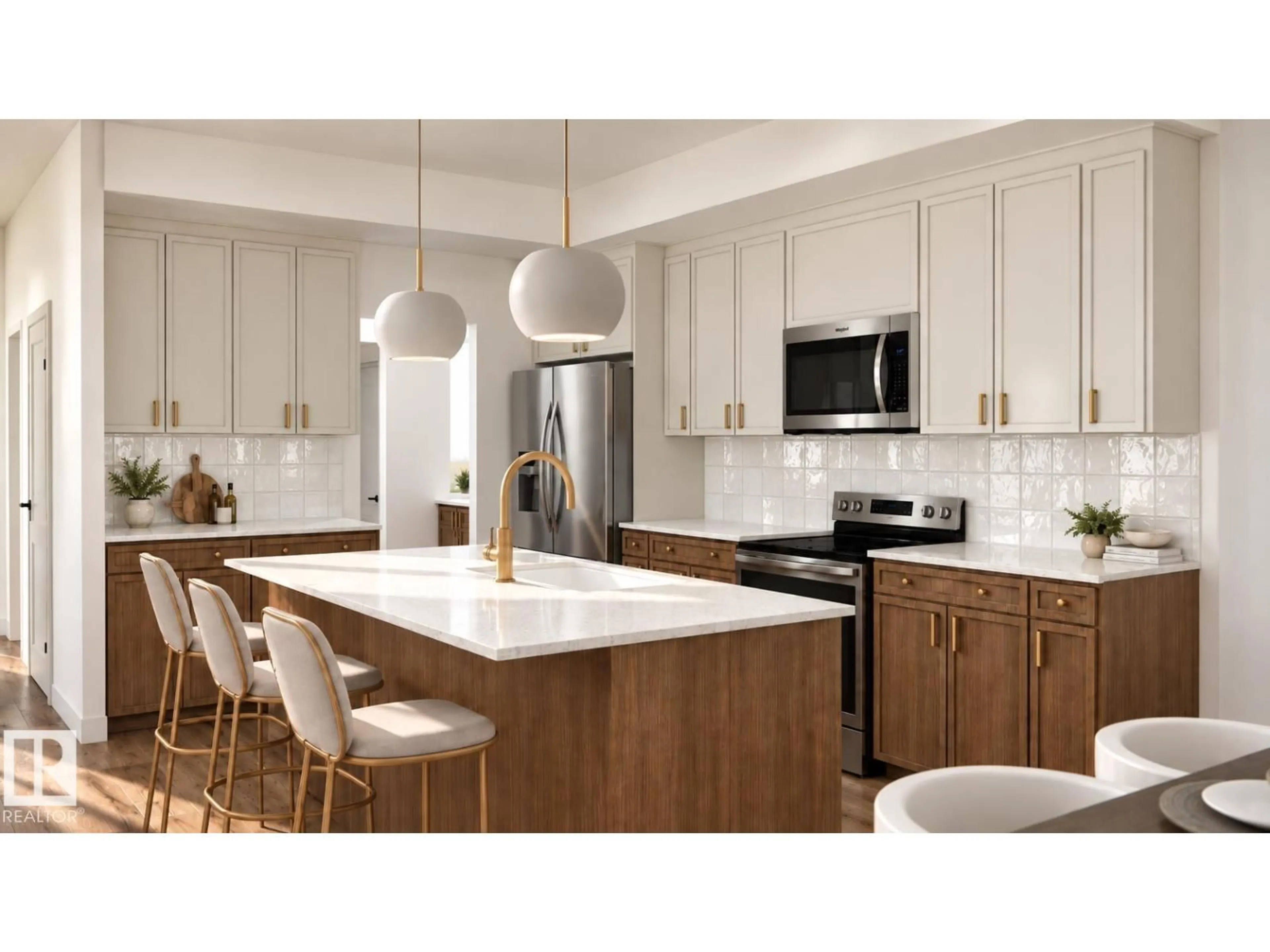 Contemporary kitchen, unknown for 11 BRICKYARD VW, Stony Plain Alberta T7Z0P3