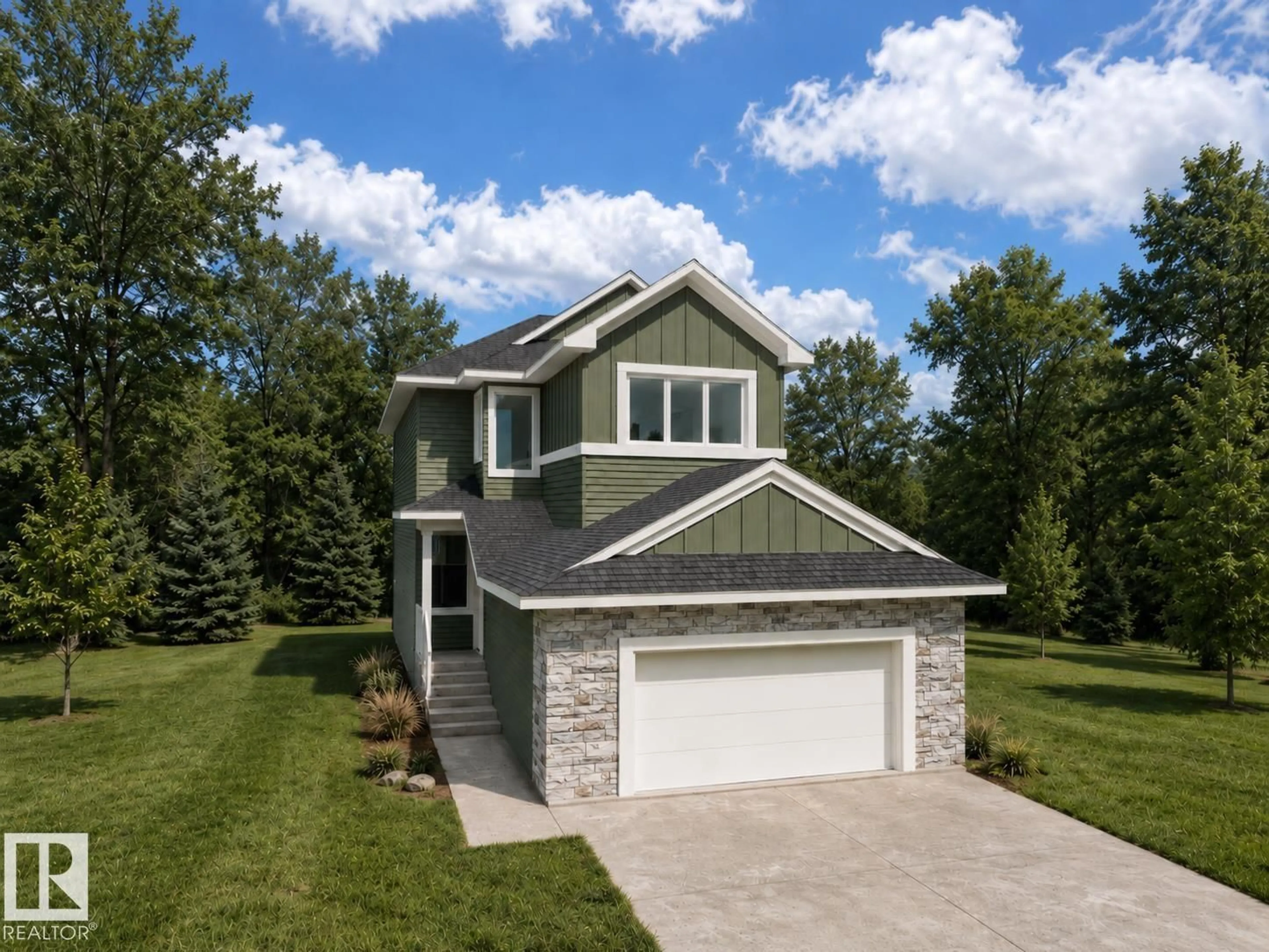 Home with brick exterior material, street for 10417 104 ST, Morinville Alberta T8R1A5