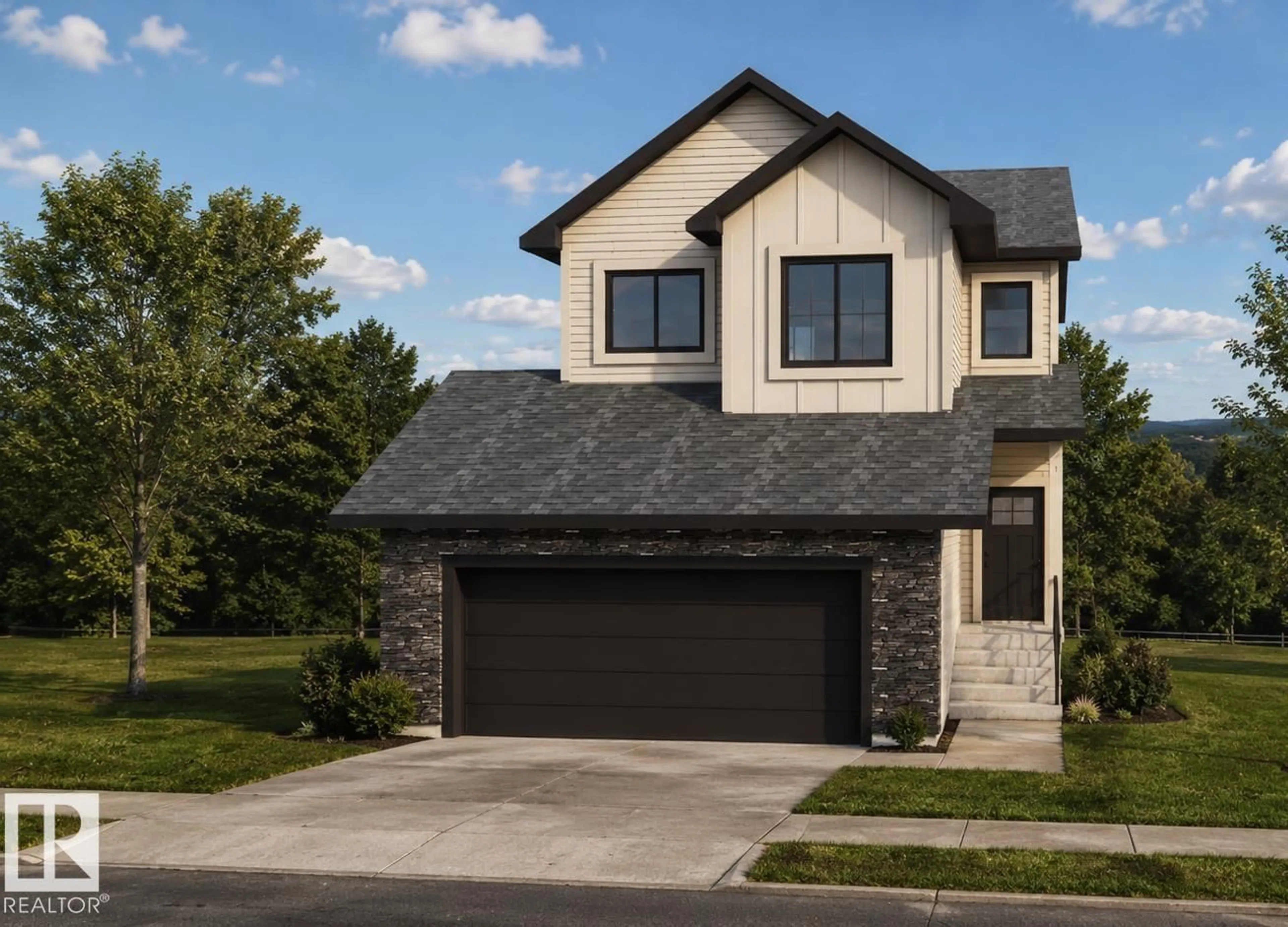 Home with brick exterior material, street for 10413 104 ST, Morinville Alberta T8R1A5
