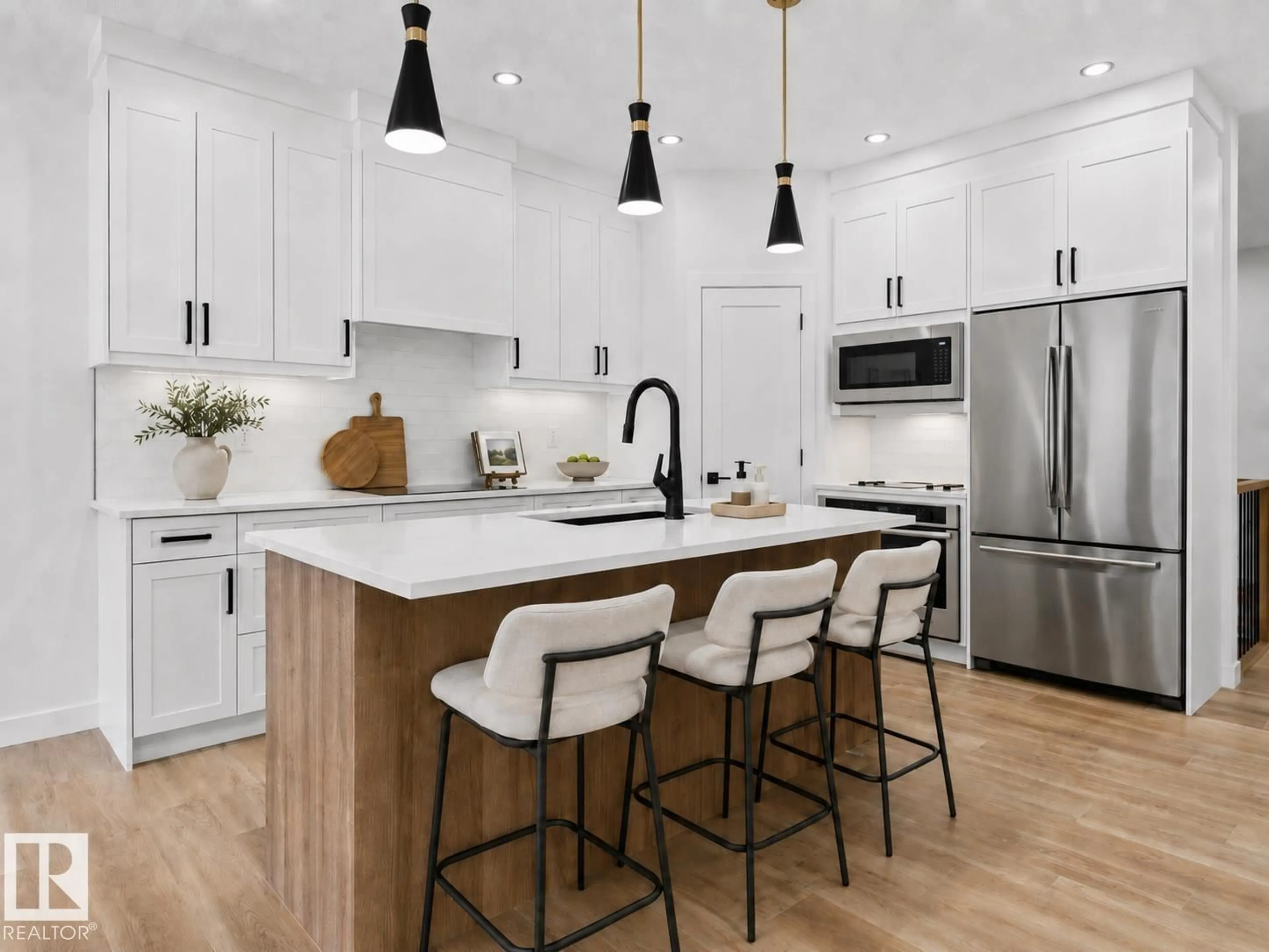 Open concept kitchen, unknown for 3318 CHICKADEE DR, Edmonton Alberta T5V1R5