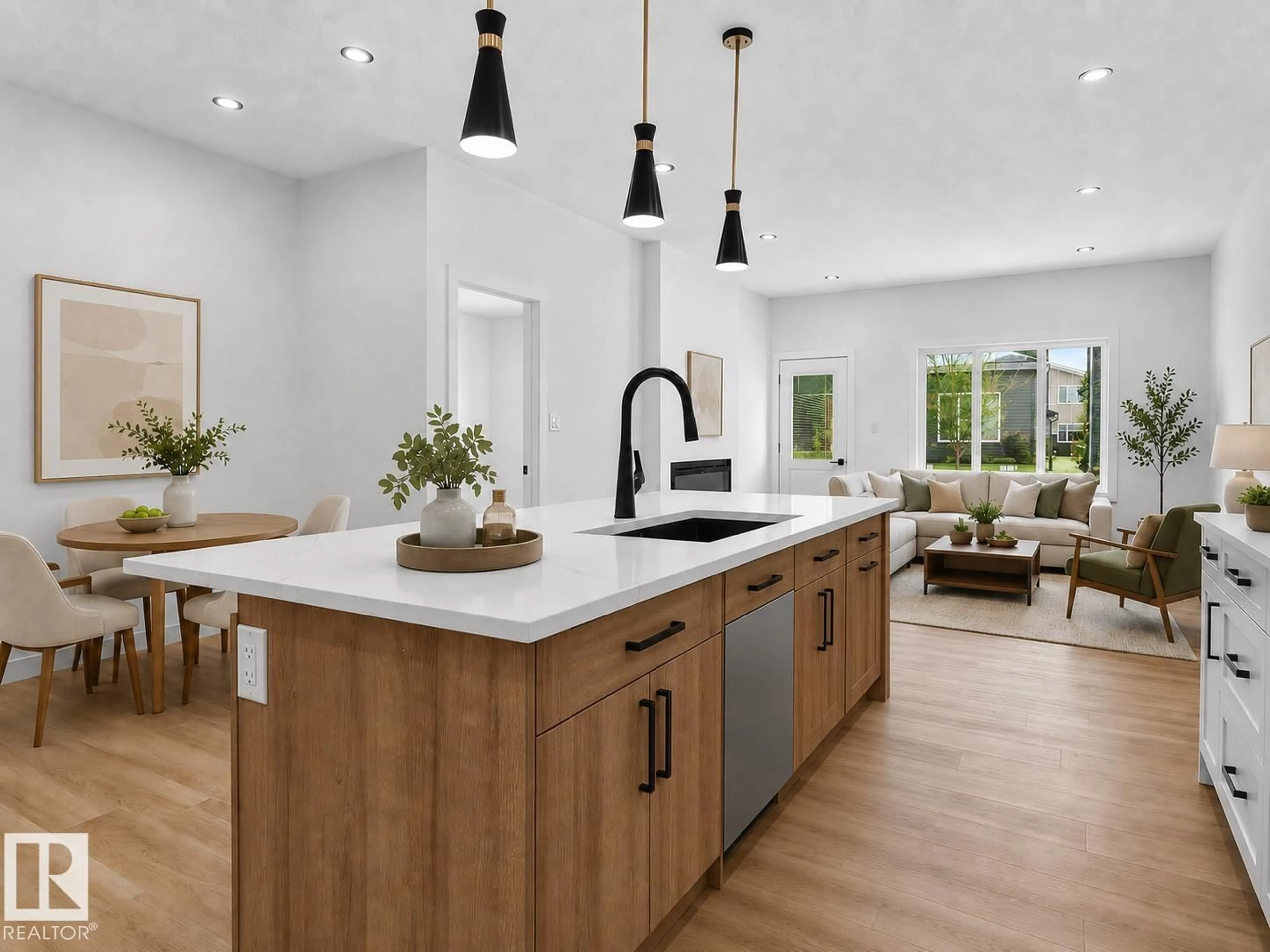 Open concept kitchen, unknown for 3318 CHICKADEE DR, Edmonton Alberta T5V1R5