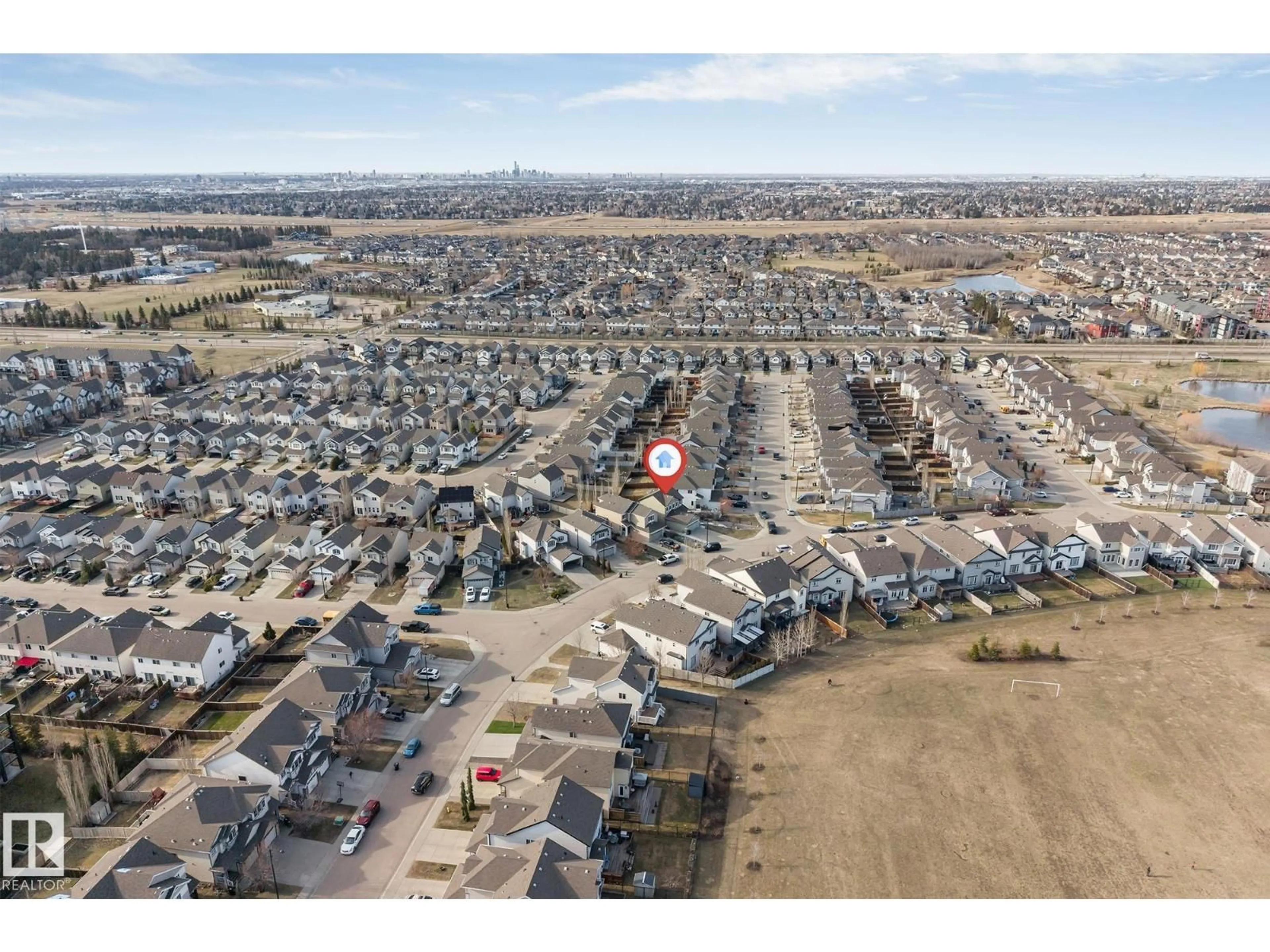 A pic from outside/outdoor area/front of a property/back of a property/a pic from drone, street for SW - 5928 12 AV, Edmonton Alberta T6X0M7