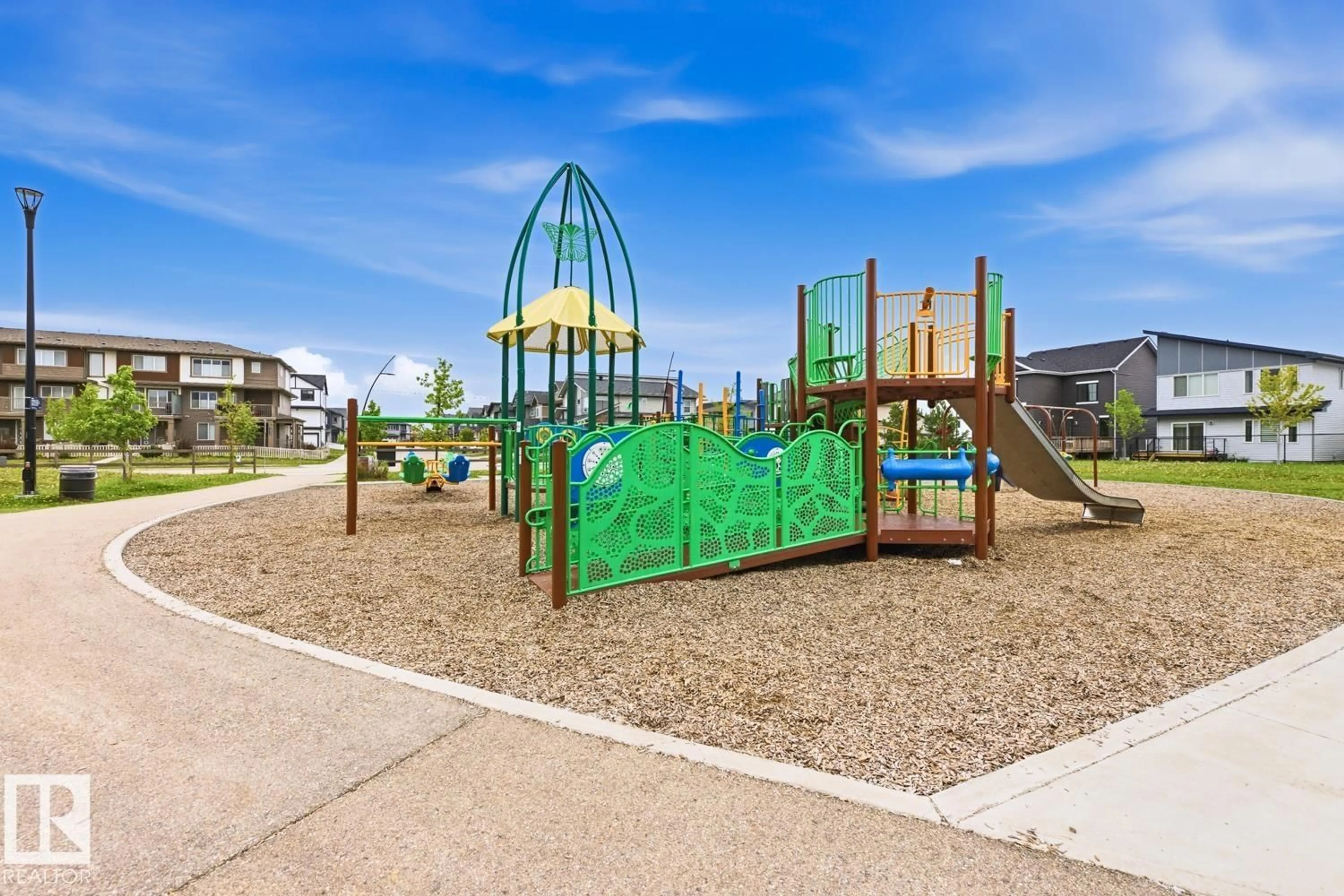 Patio, mountain view for NW SW - 19730 26A AV, Edmonton Alberta T6M0W9