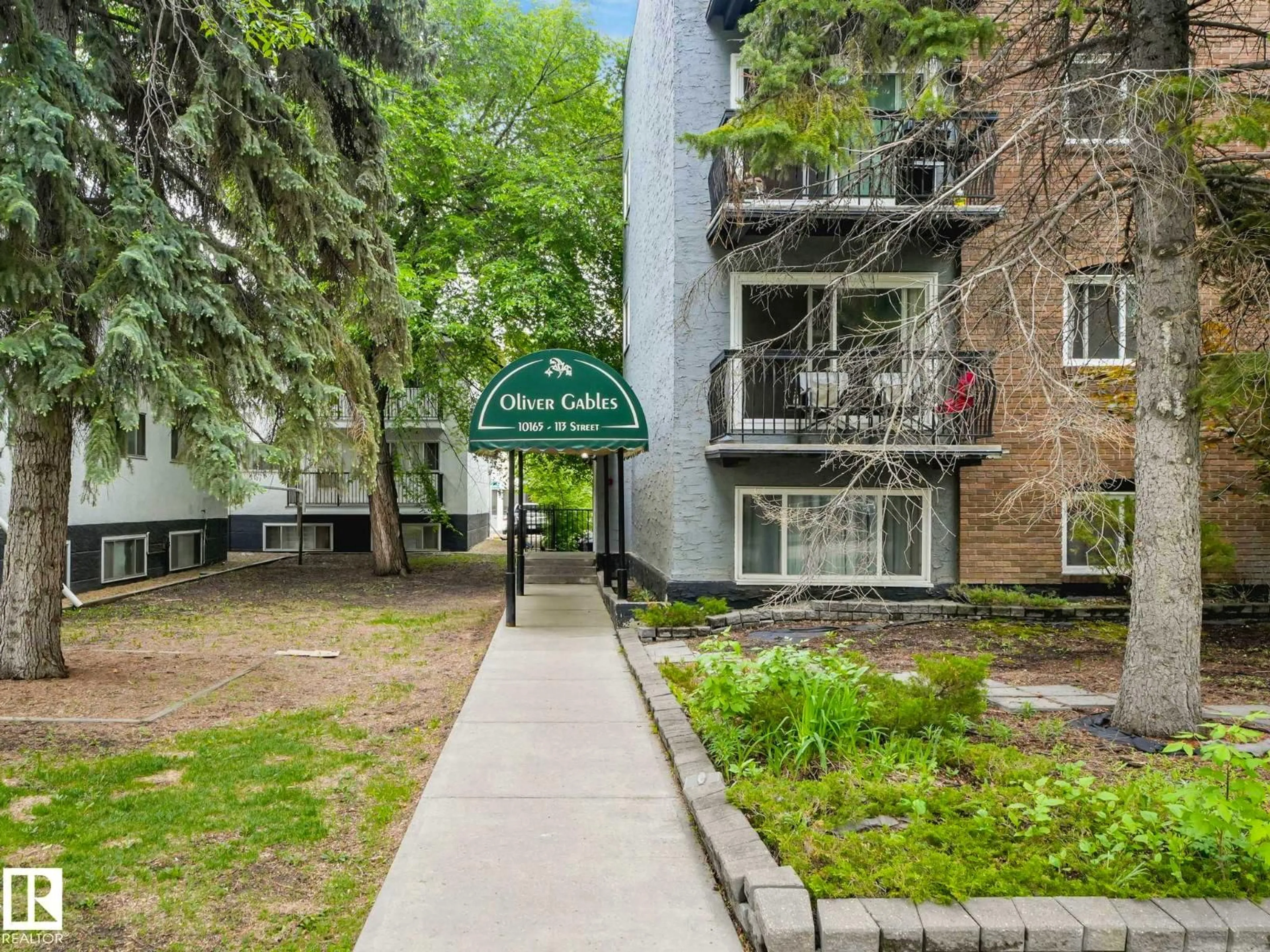 Patio, street for #403 - 10165 113 ST NW, Edmonton Alberta T5K1P1