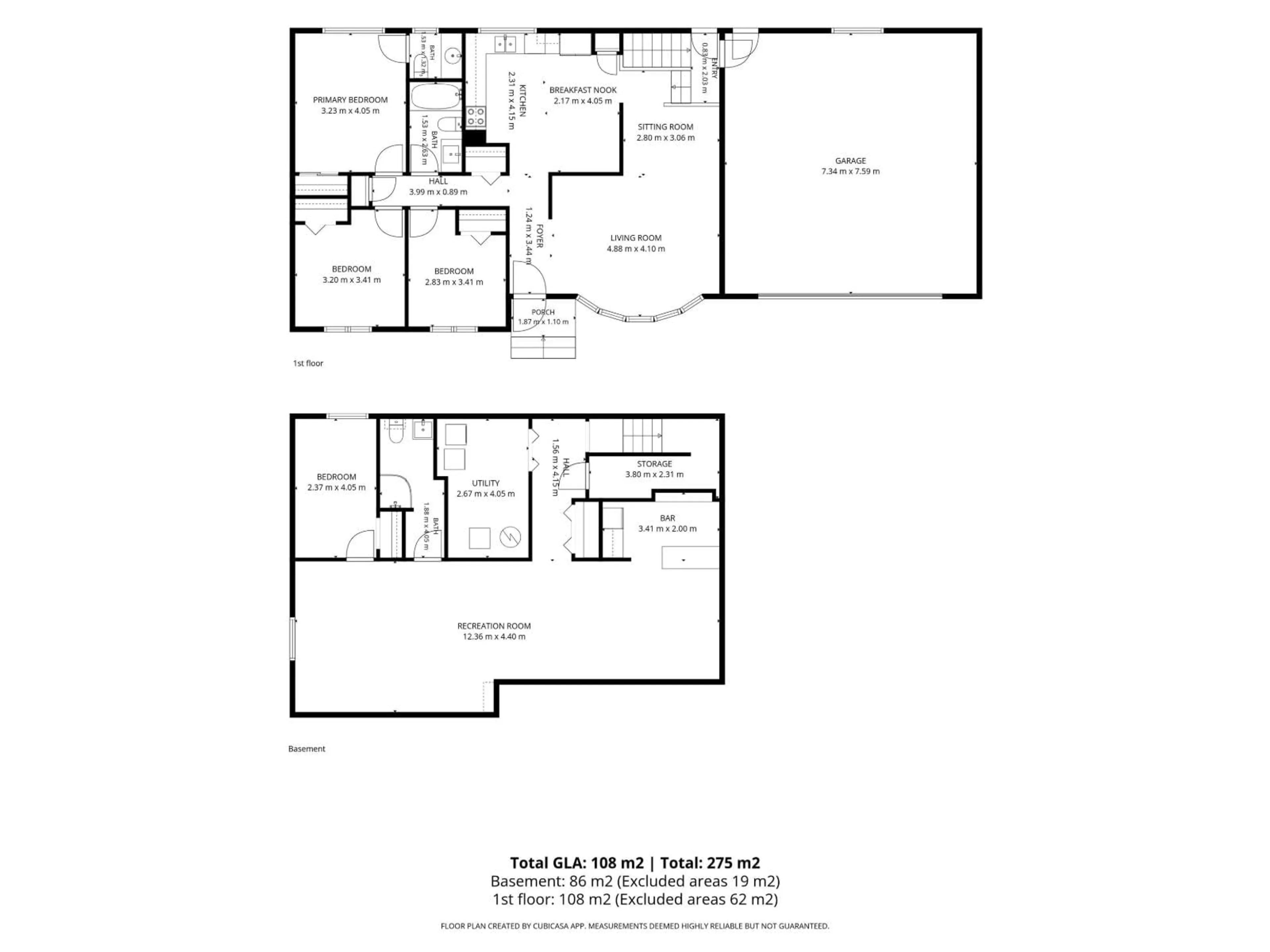Floor plan for 8504 92 AV, Fort Saskatchewan Alberta T8L2P6
