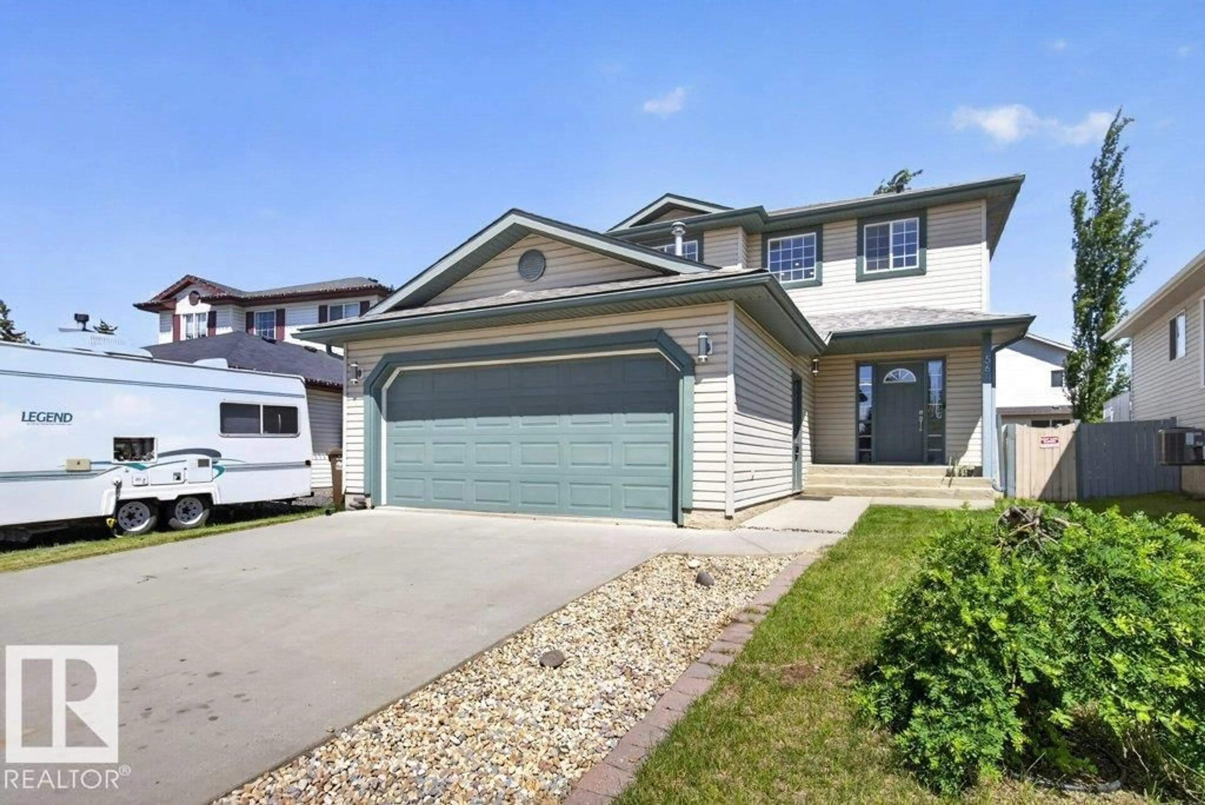Home with vinyl exterior material, street for 56 DARTMOUTH CR, St. Albert Alberta T8N6V8