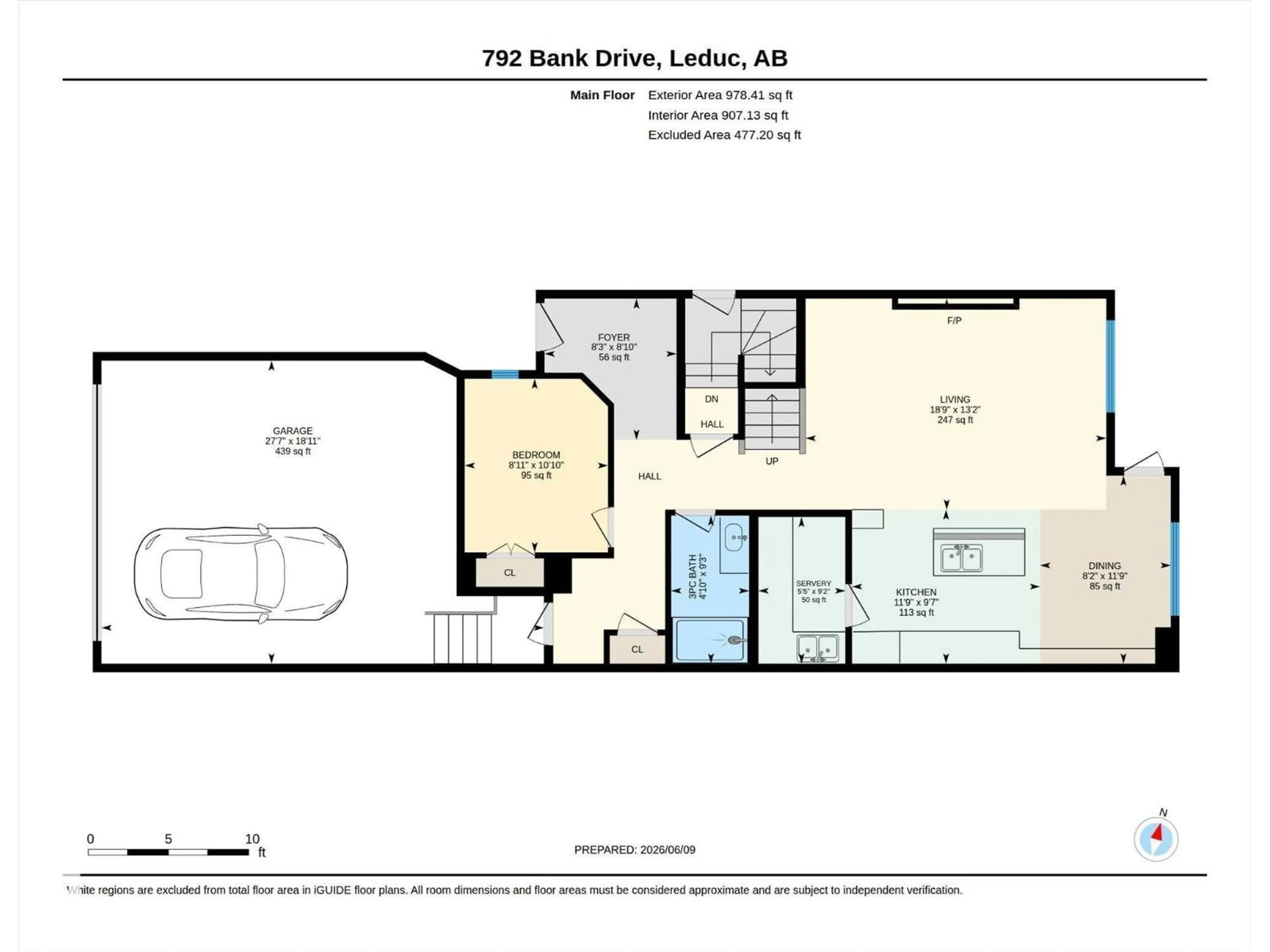 Floor plan for 792 BANK DR, Leduc Alberta T9E1W1